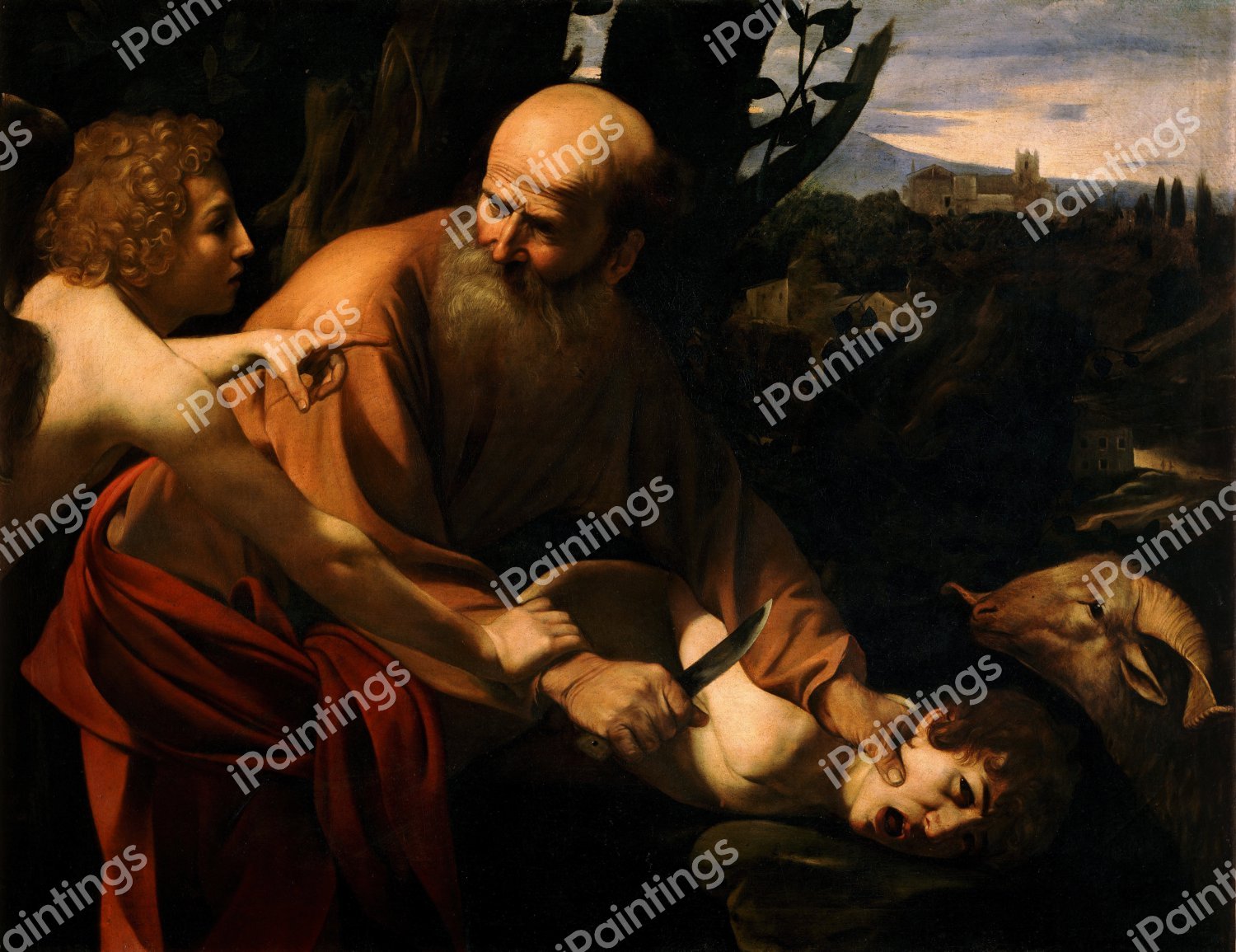Sacrifice of Isaac 2. The painting by Caravaggio