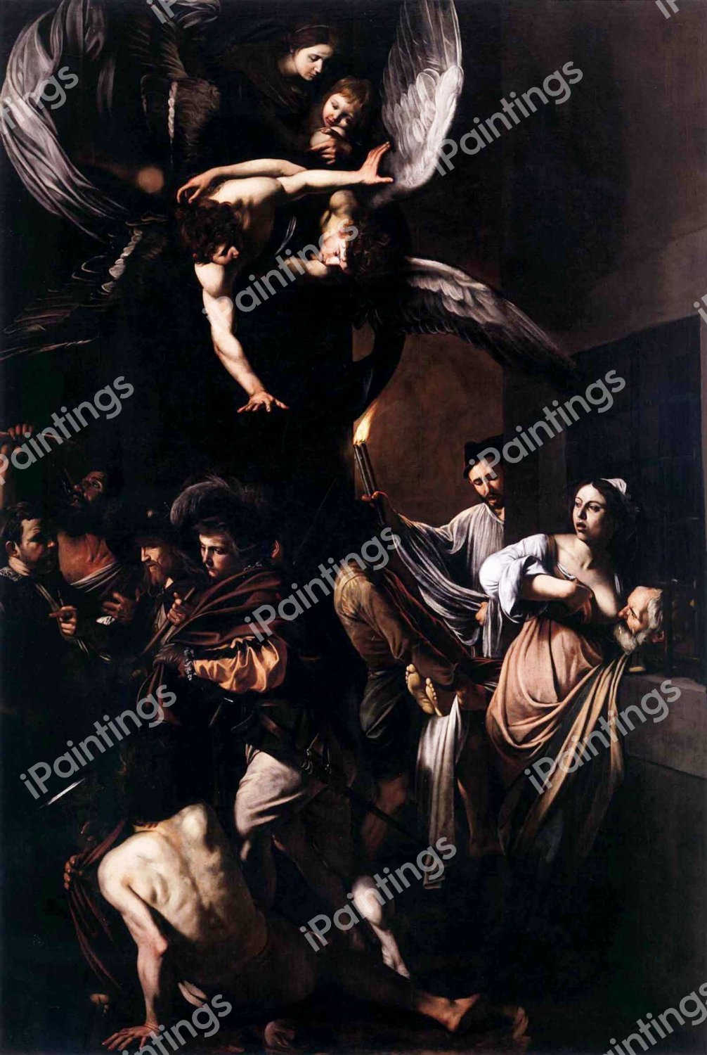 The Seven Acts of Mercy. The painting by Caravaggio