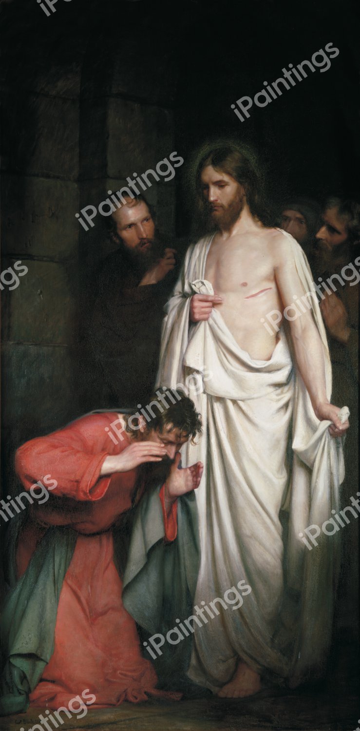 Doubting Thomas. The painting by Carl Heinrich Bloch