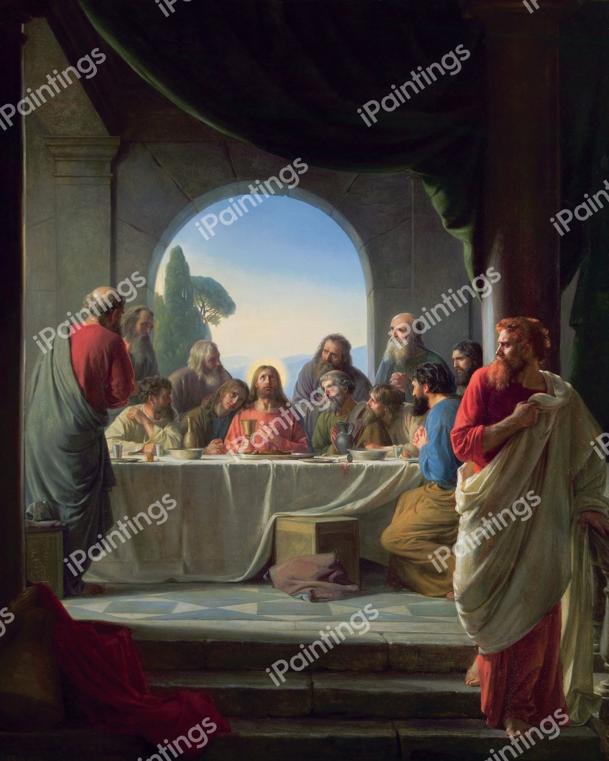 Last Supper. The painting by Carl Heinrich Bloch