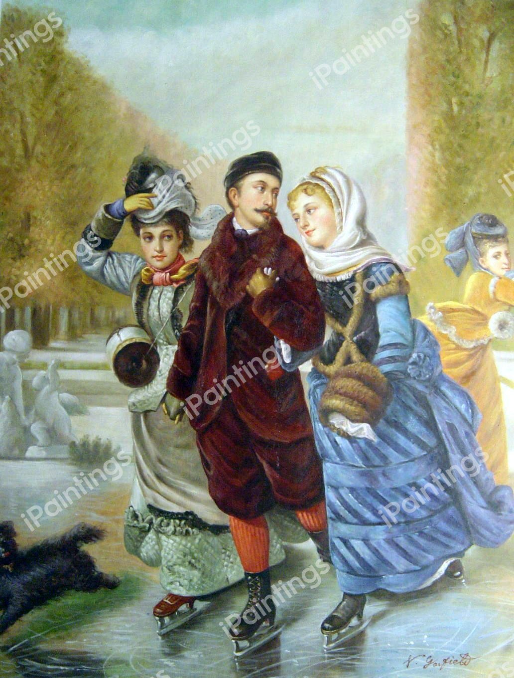 La Preferee. The painting by Charles Boutibonne