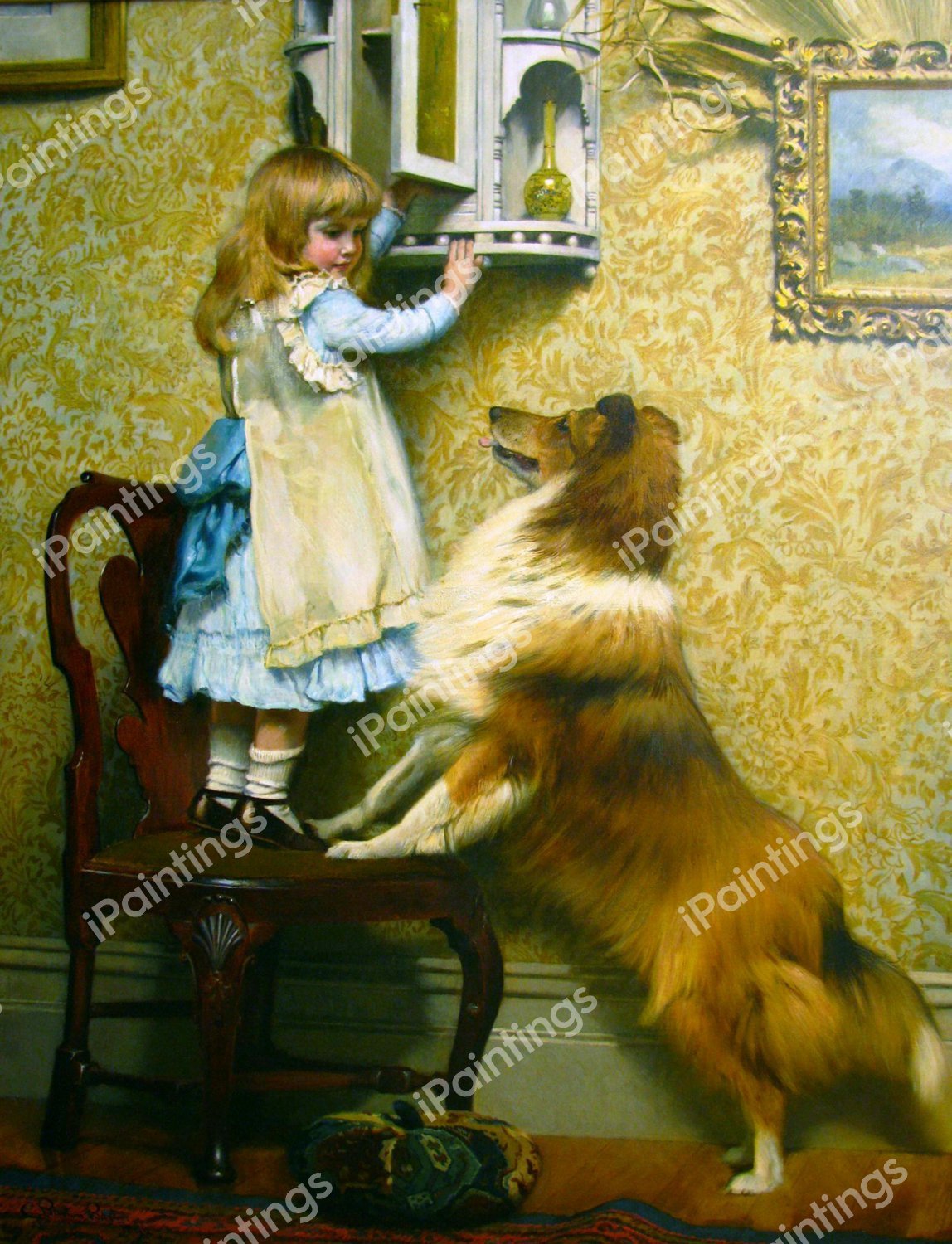 A Secret Place. The painting by Charles Burton Barber