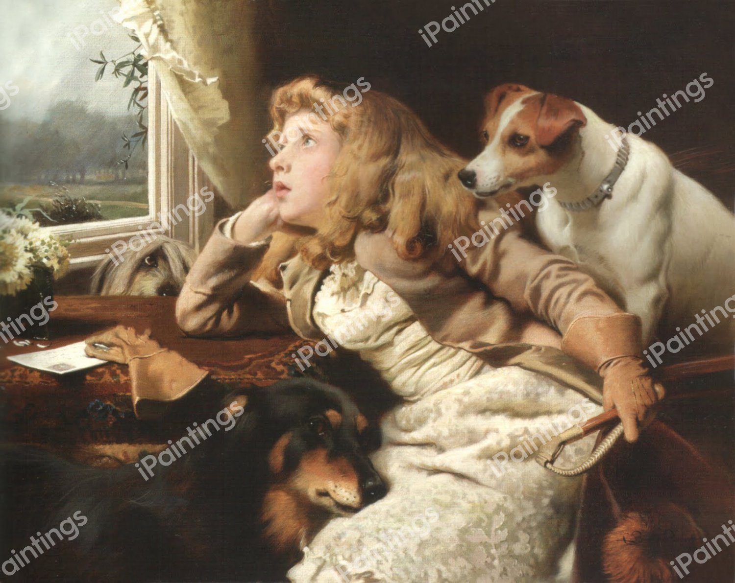 No Ride Today. The painting by Charles Burton Barber