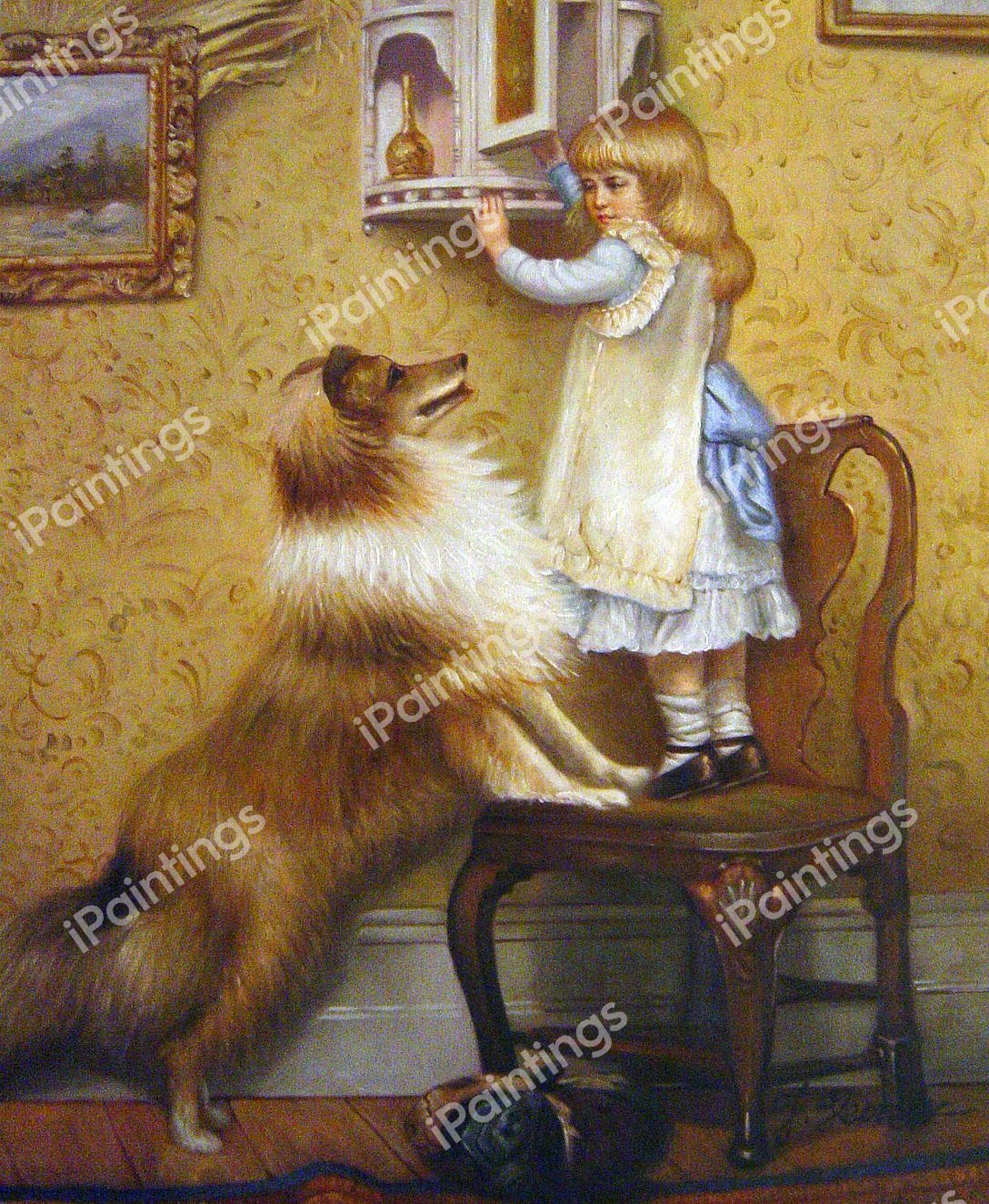 Secret Place. The painting by Charles Burton Barber