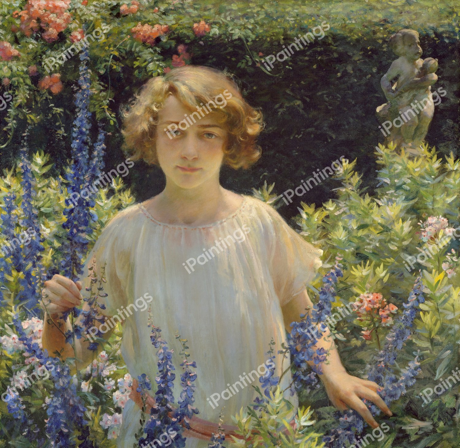 Betty Gallowhur (Betty Newell), 1922. The painting by Charles Courtney Curran