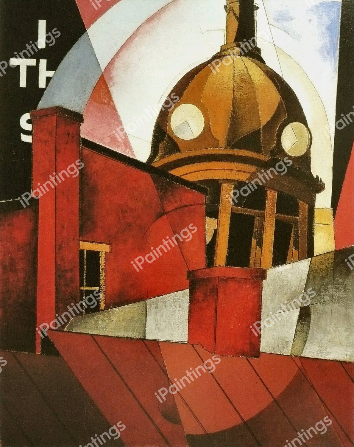 A Welcome to Our City. The painting by Charles Demuth