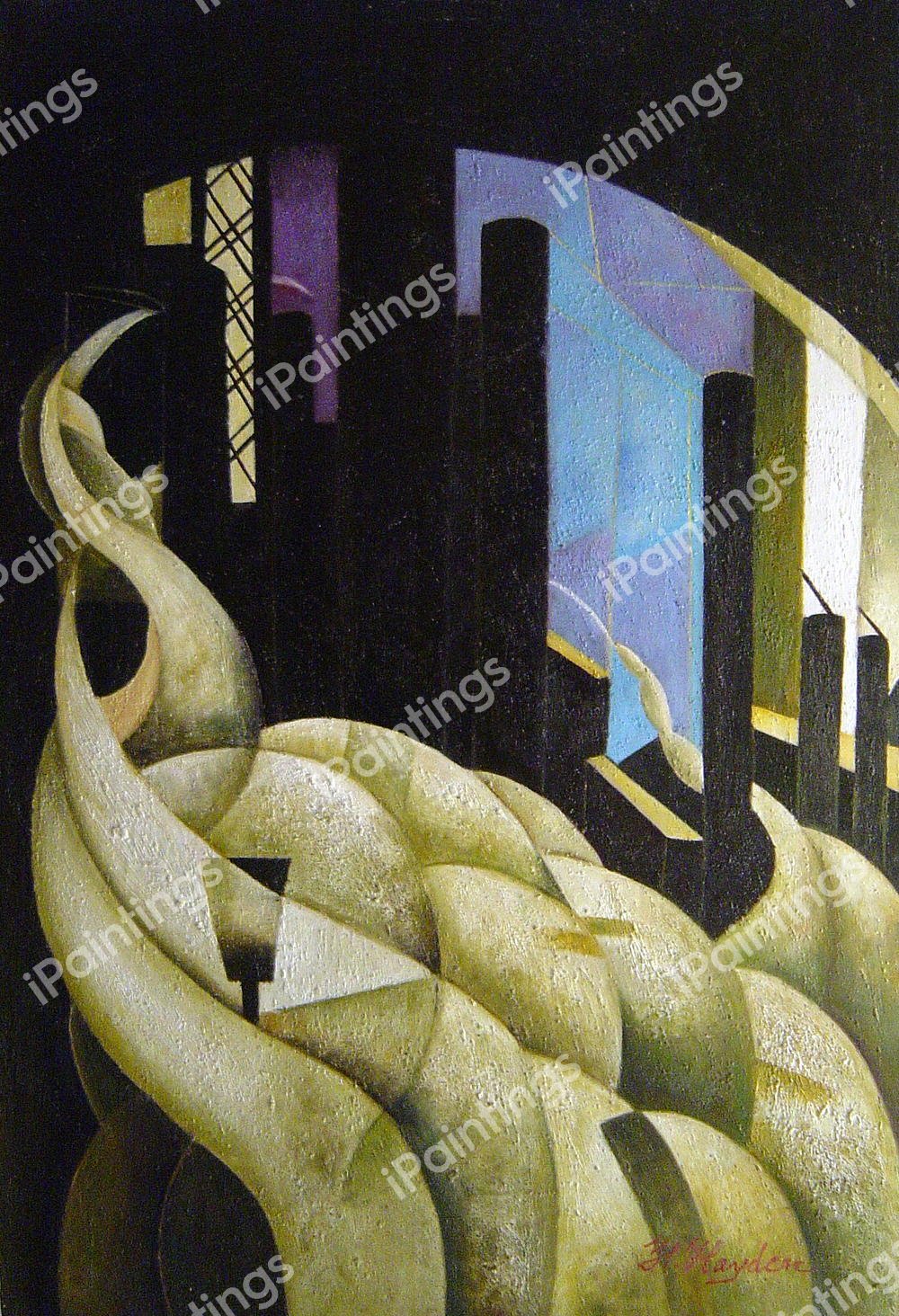 Incense Of A New Church. The painting by Charles Demuth