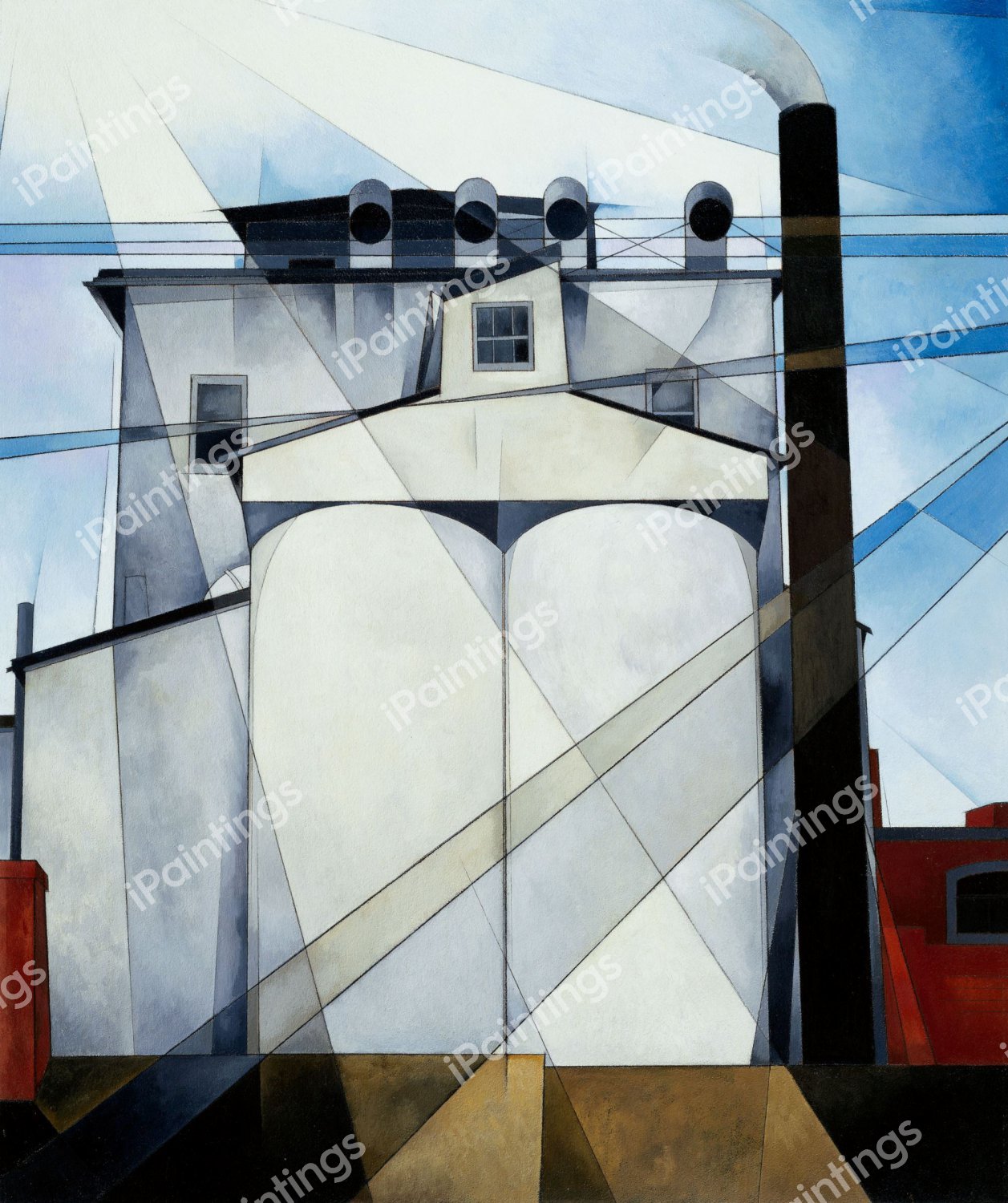 My Egypt. The painting by Charles Demuth