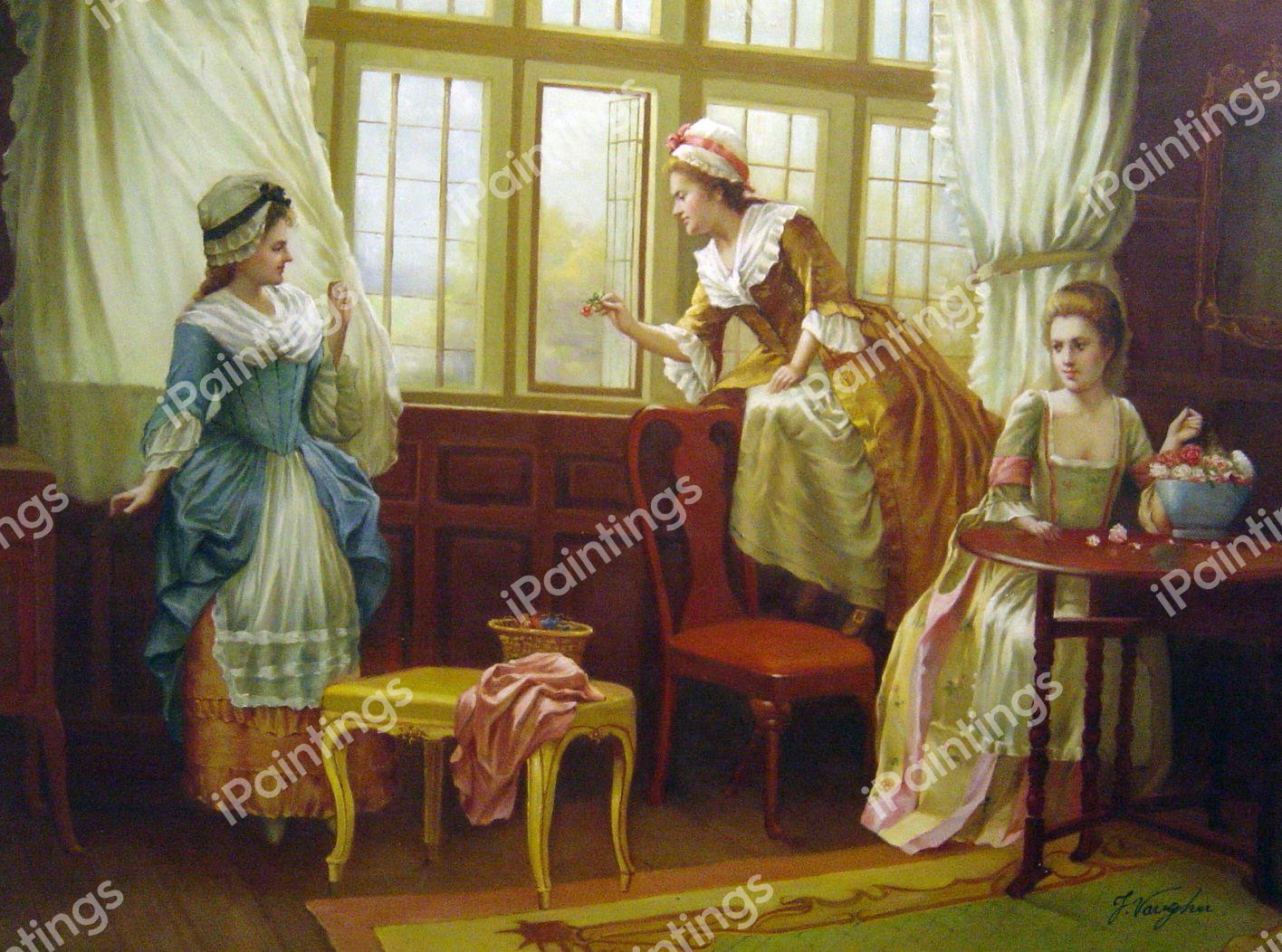 Fair Deceivers. The painting by Charles Haigh-Wood