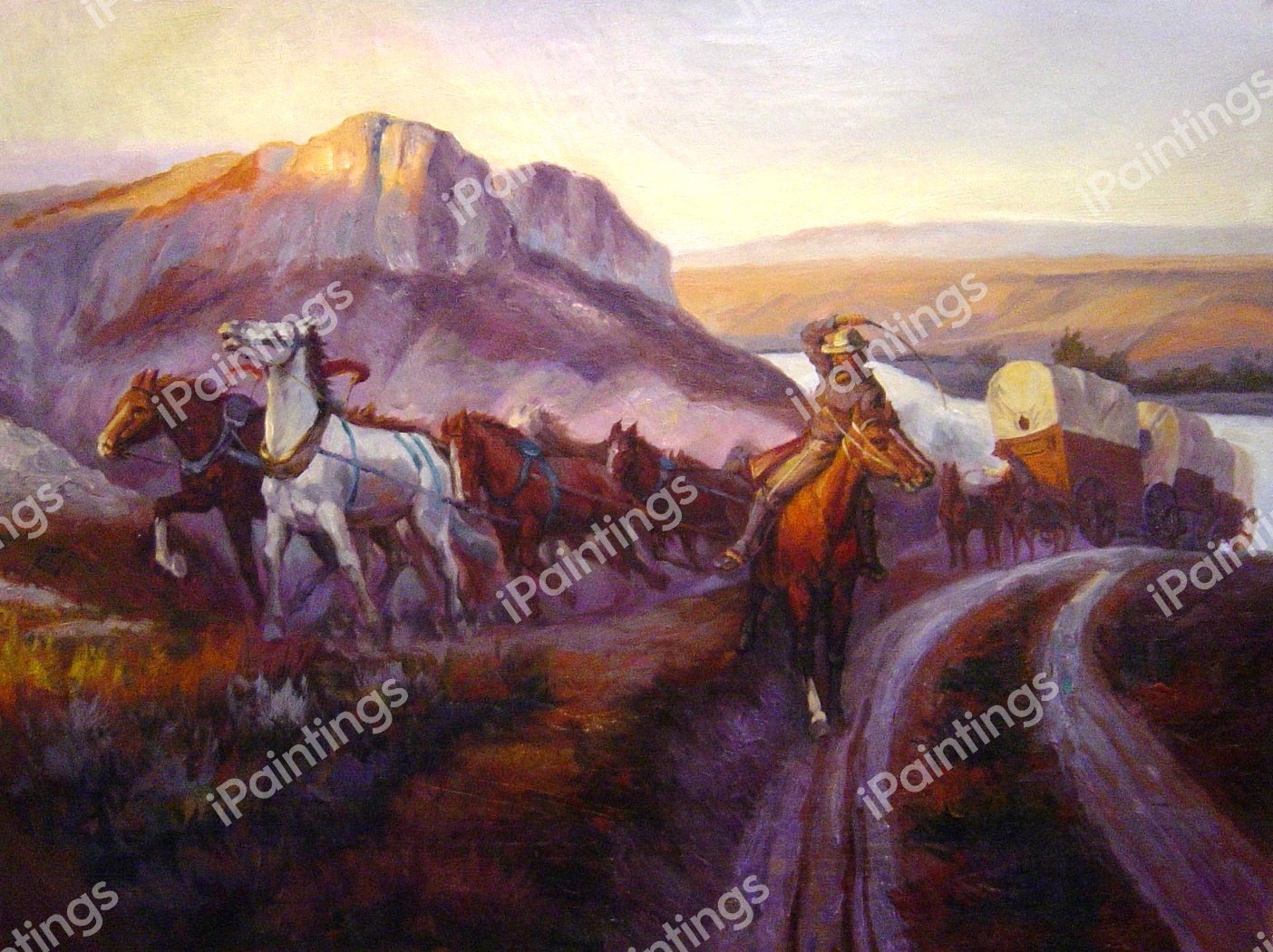 Jerkline. The painting by Charles Marion Russell