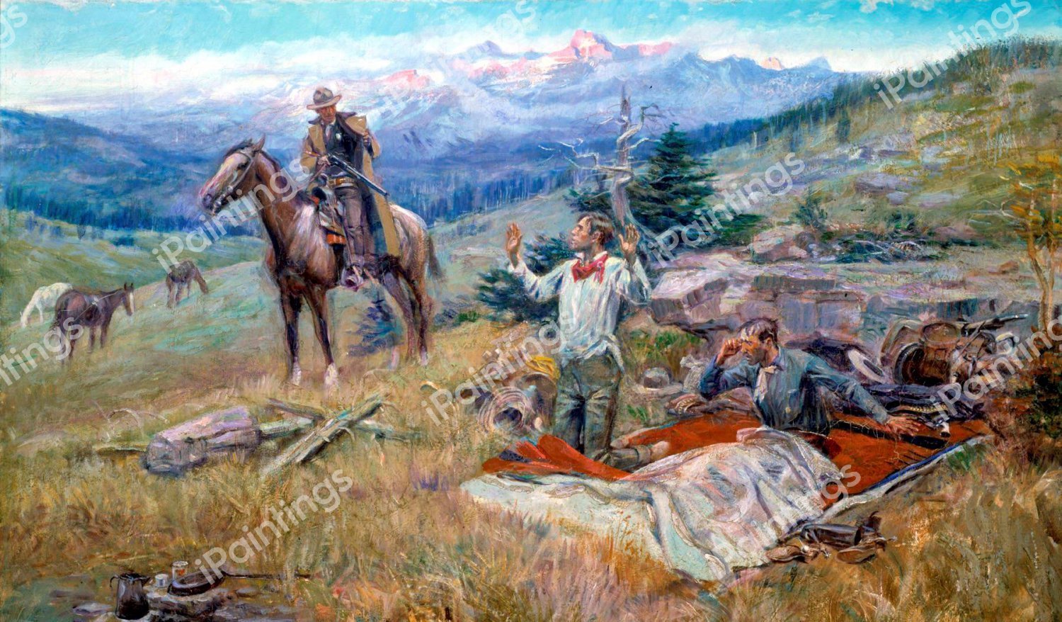 The Call of the Law. The painting by Charles Marion Russell