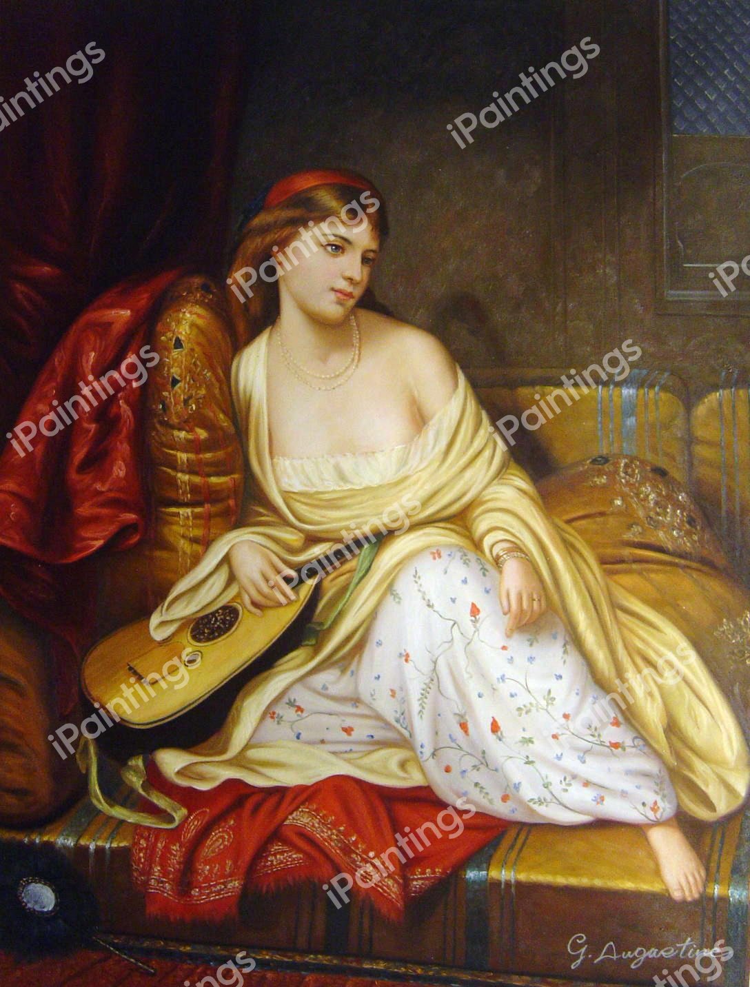 The Light Of The Harem. The painting by Charles Wynee Nicholls