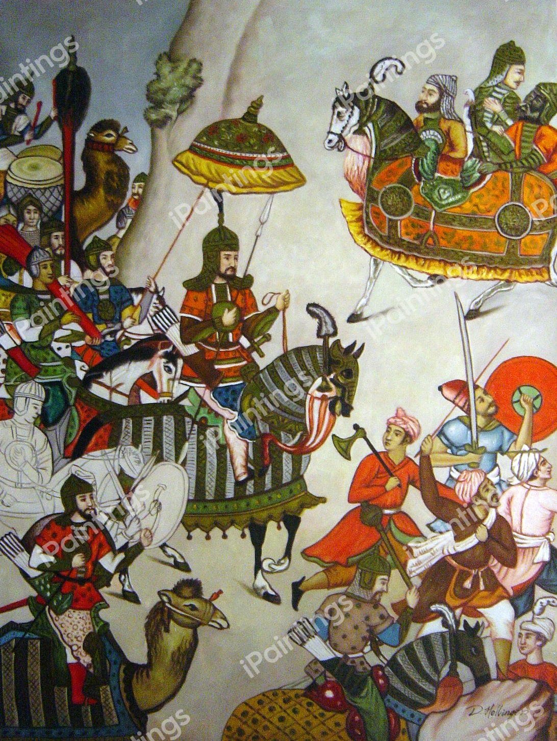 Emperor Babur. The painting by Charpentier