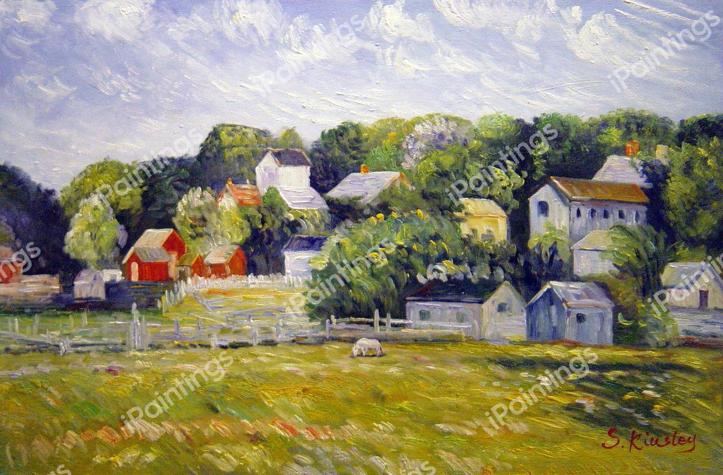 Amagansett, Long Island, New York. The painting by Childe Hassam