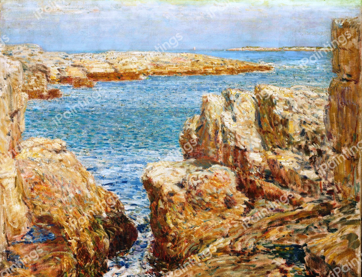 Coast Scene, Isles of Shoals. The painting by Childe Hassam