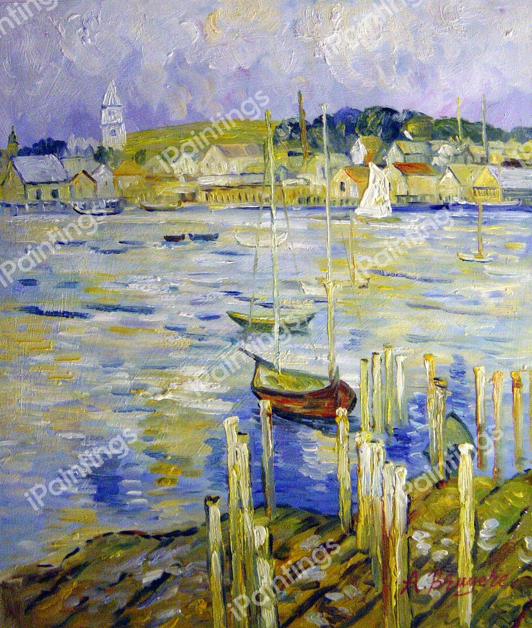 Gloucester. The painting by Childe Hassam