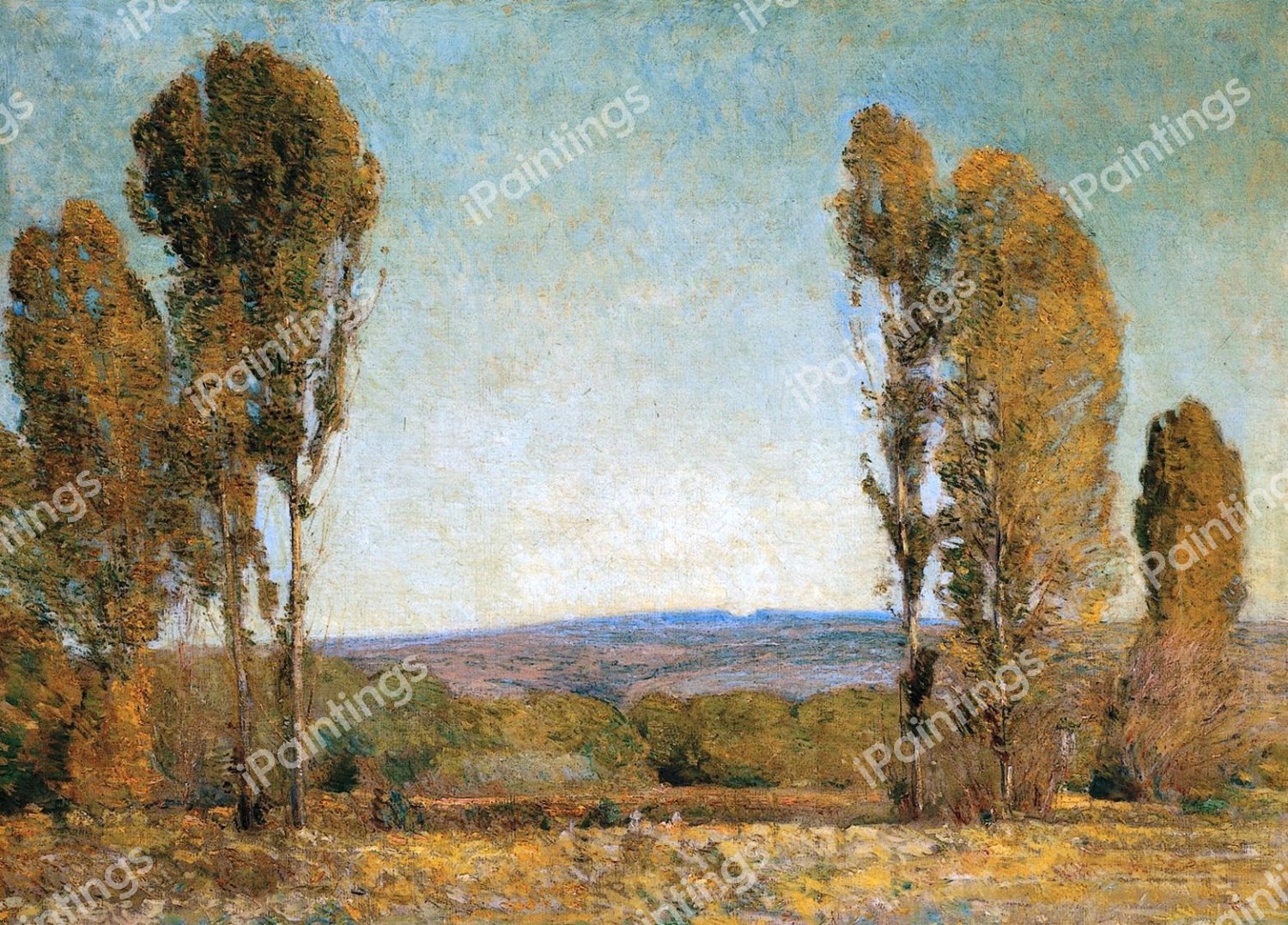Golden Afternoon. The painting by Childe Hassam