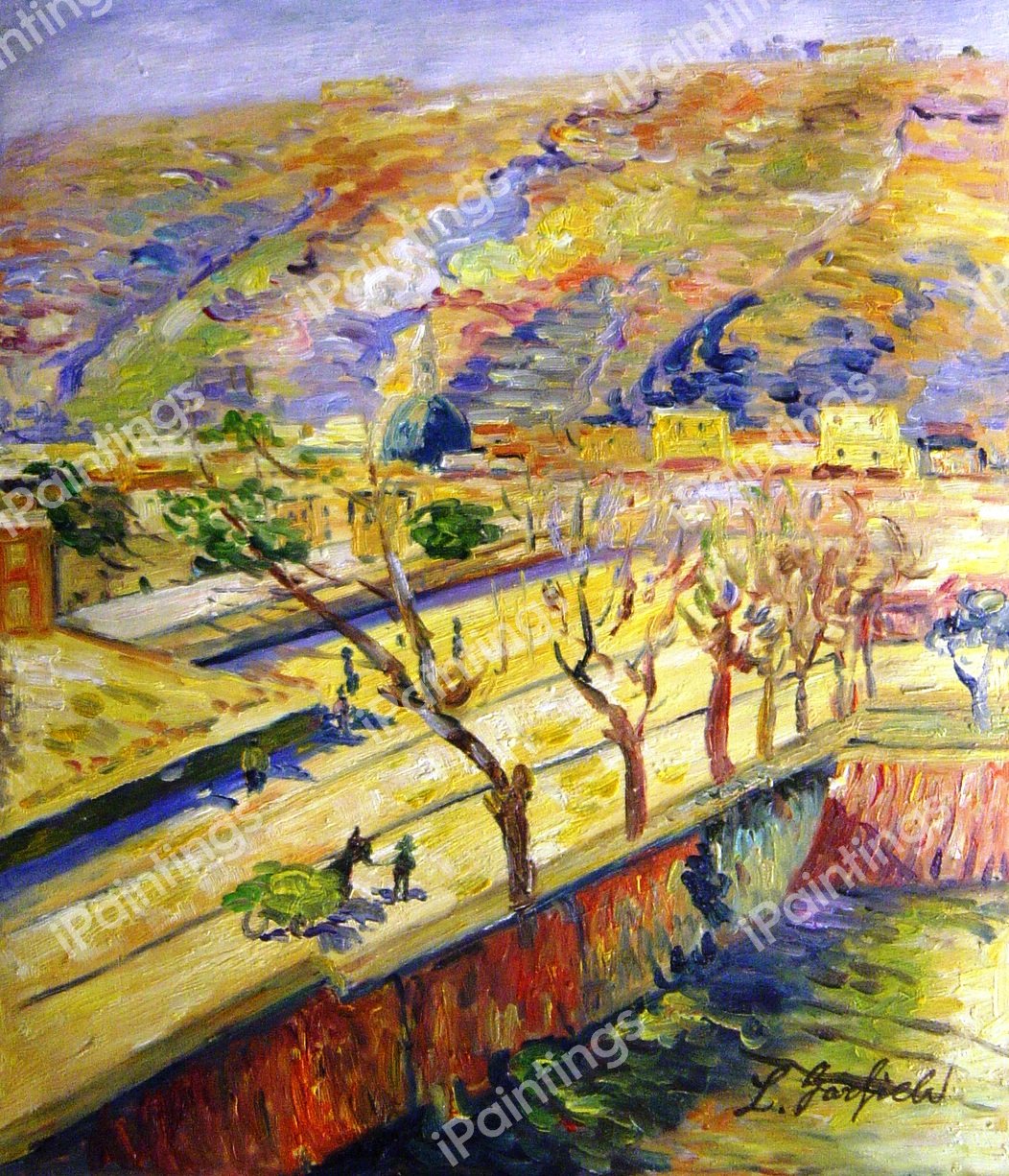 Posilippo. The painting by Childe Hassam