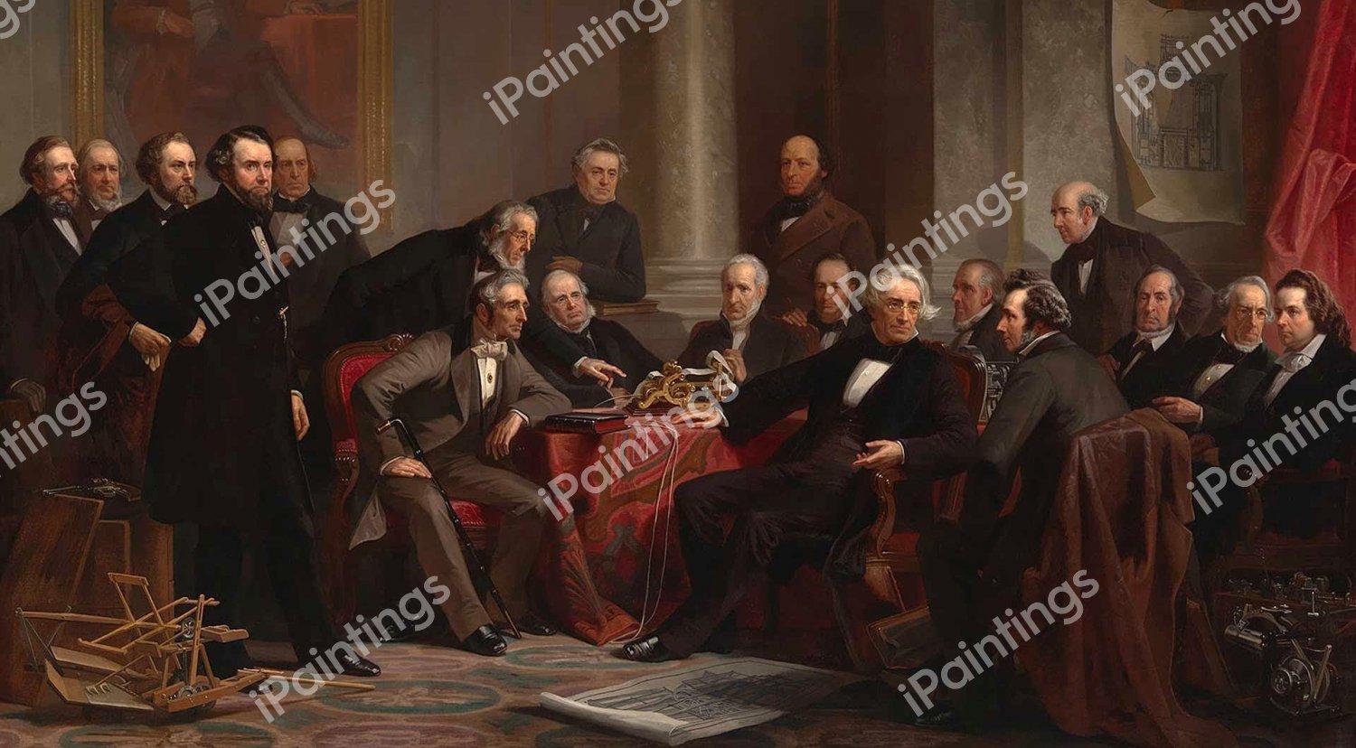 Men of Progress. The painting by Christian Schussele