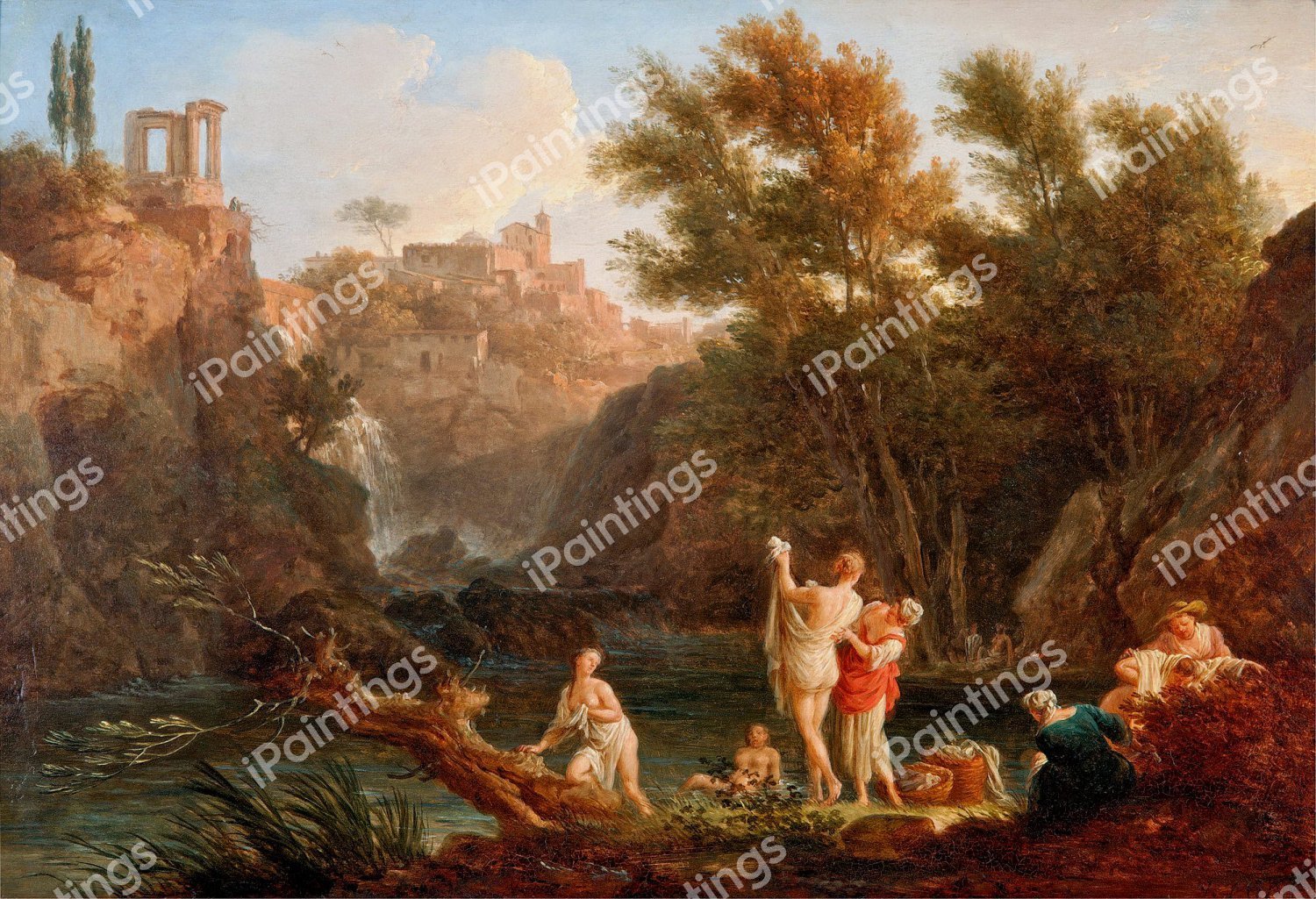 The Four Times of Day: Evening. The painting by Claude-Joseph Vernet