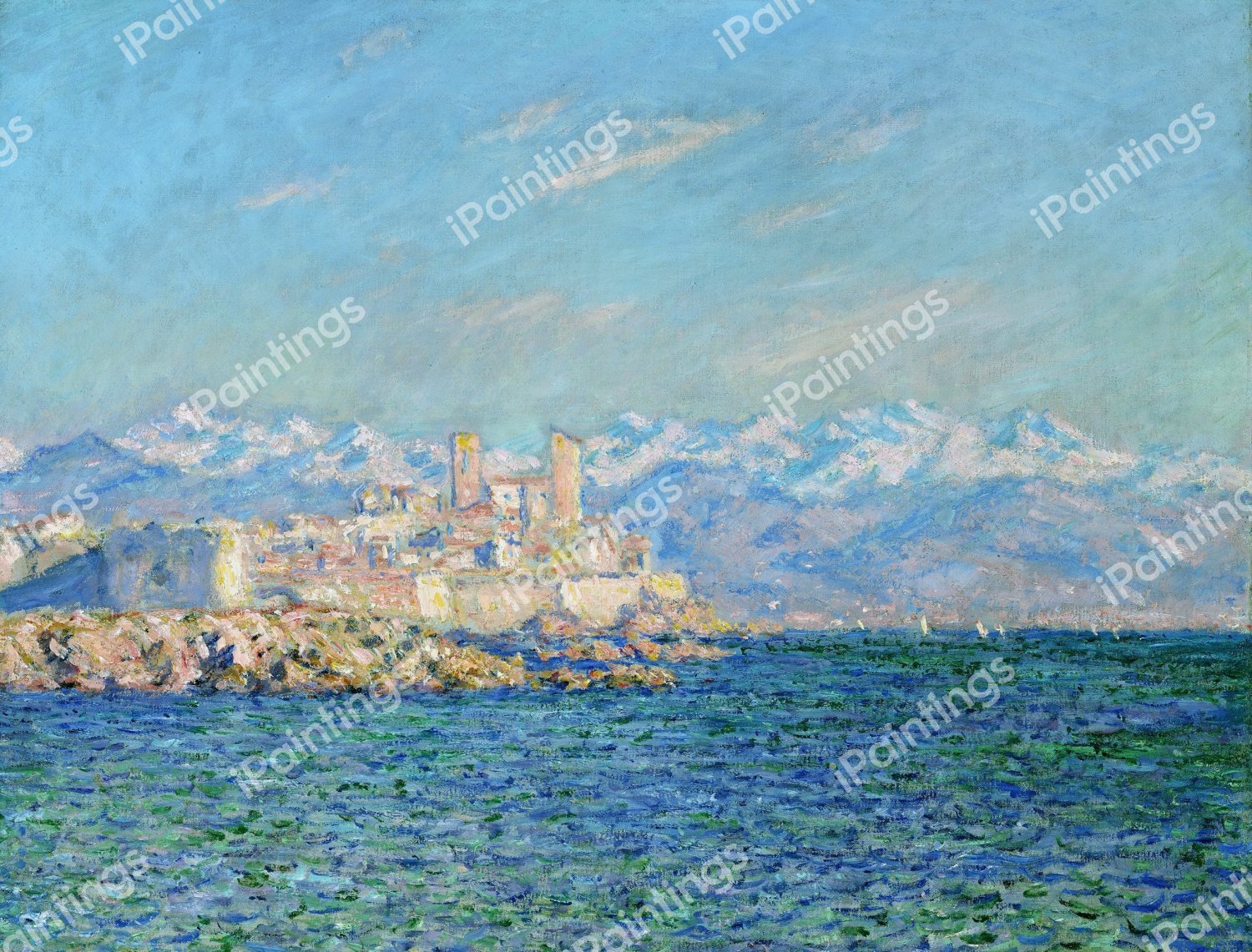 Antibes, Afternoon Effect. The painting by Claude Monet
