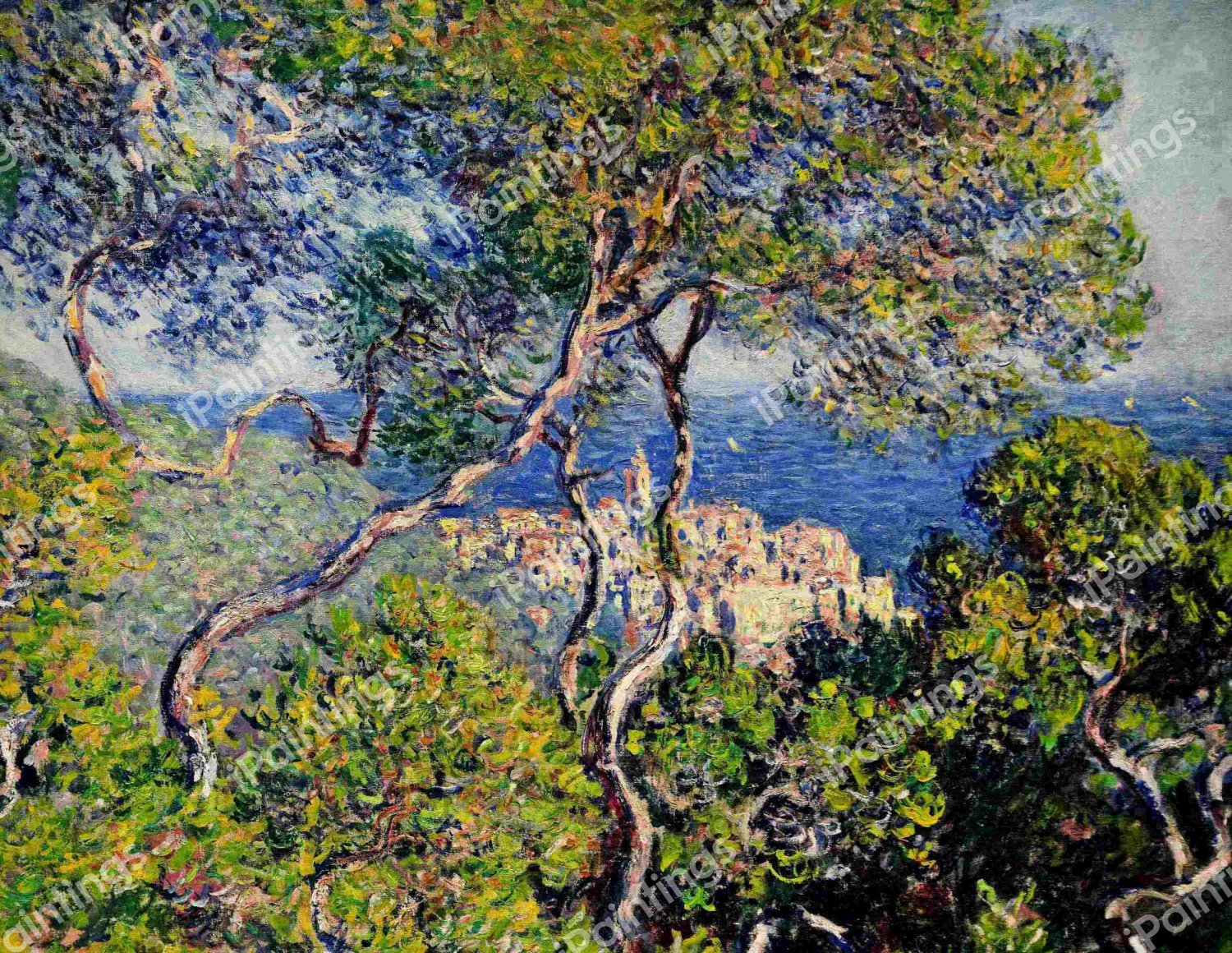 At Bordighera. The painting by Claude Monet
