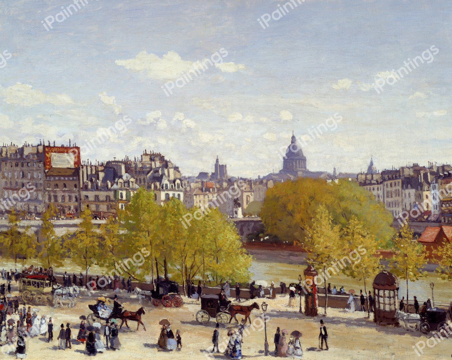 At the Quai du Louvre. The painting by Claude Monet