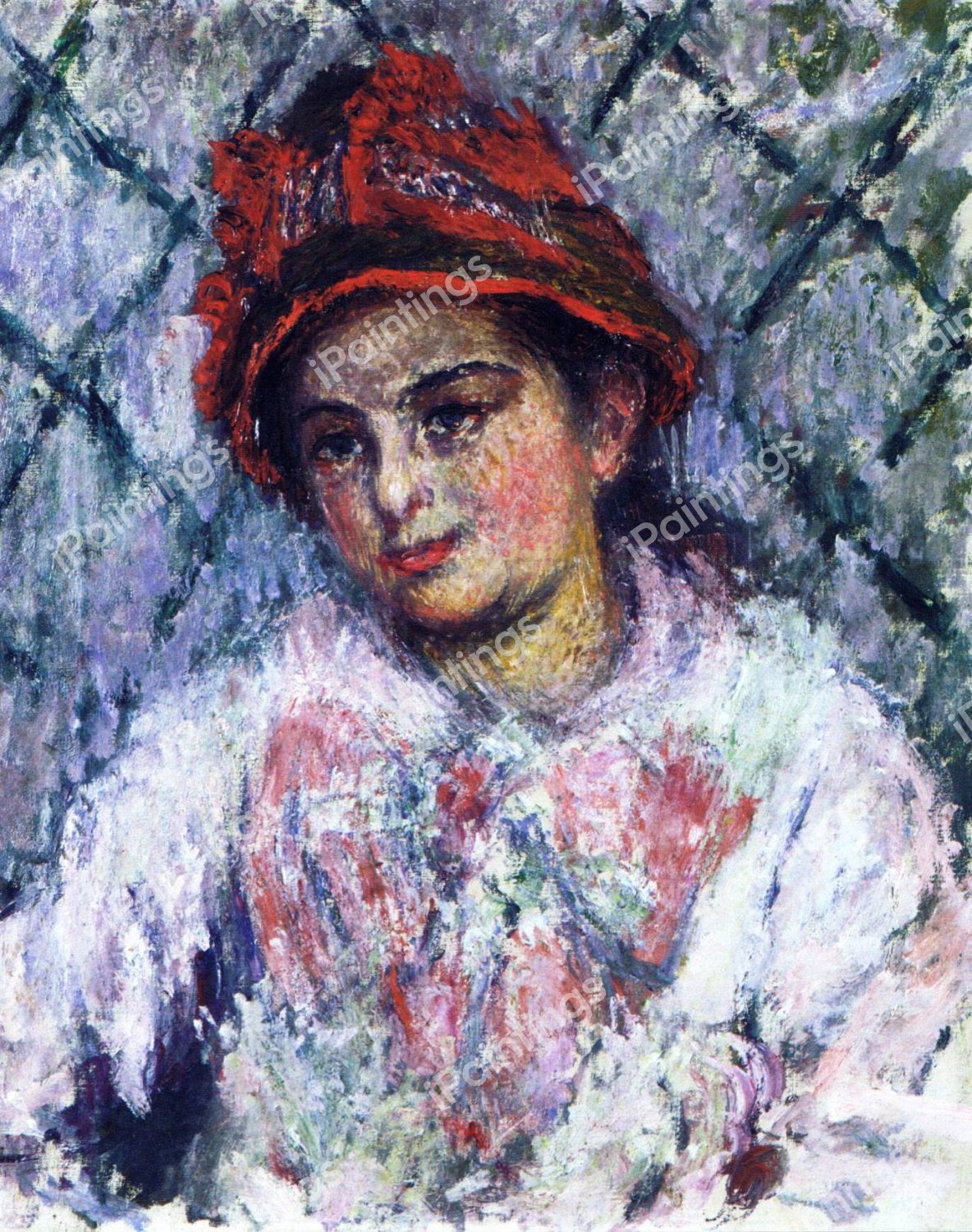 Blanche Hoschede. The painting by Claude Monet
