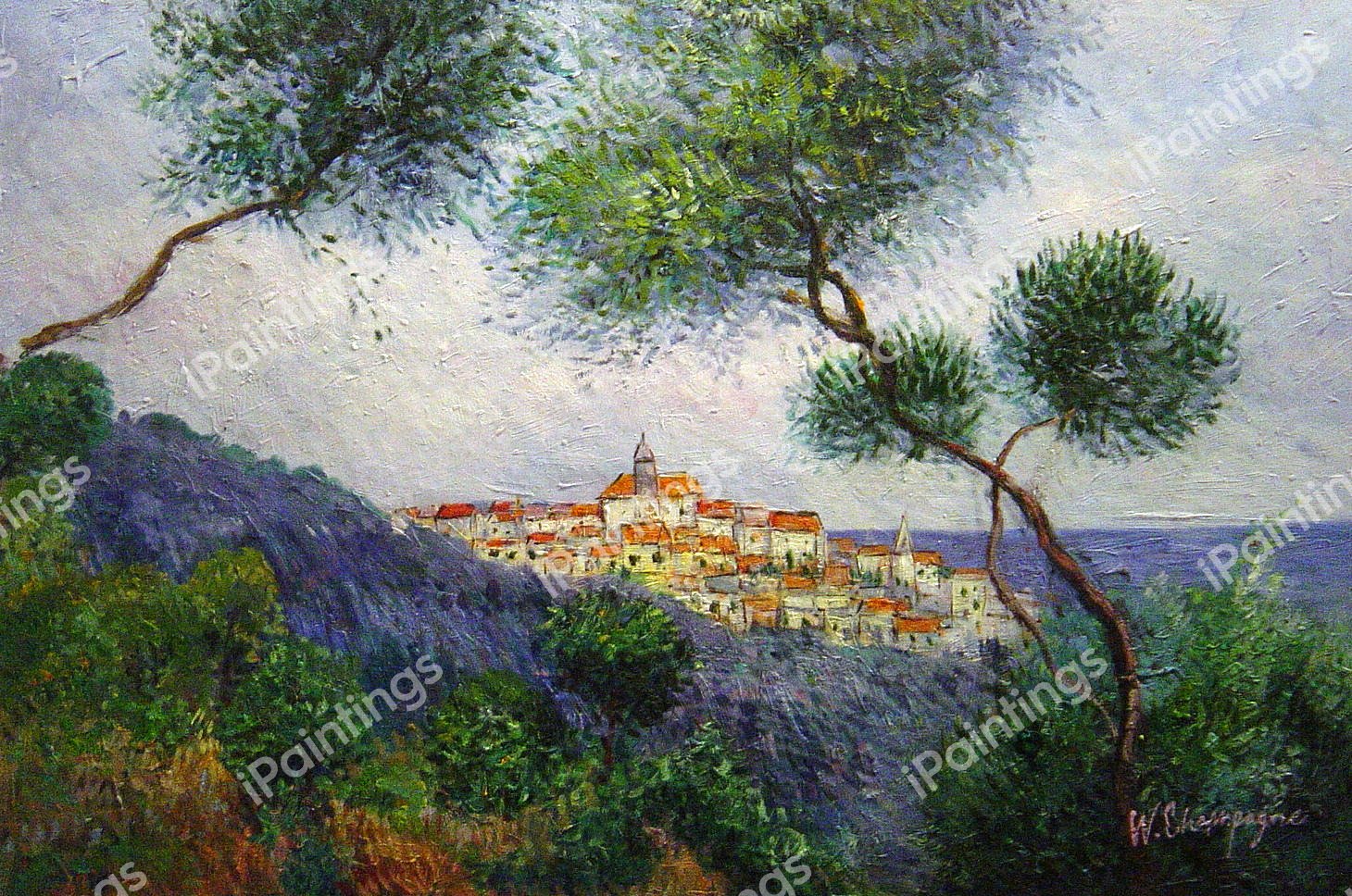 Bordighera, Italy. The painting by Claude Monet