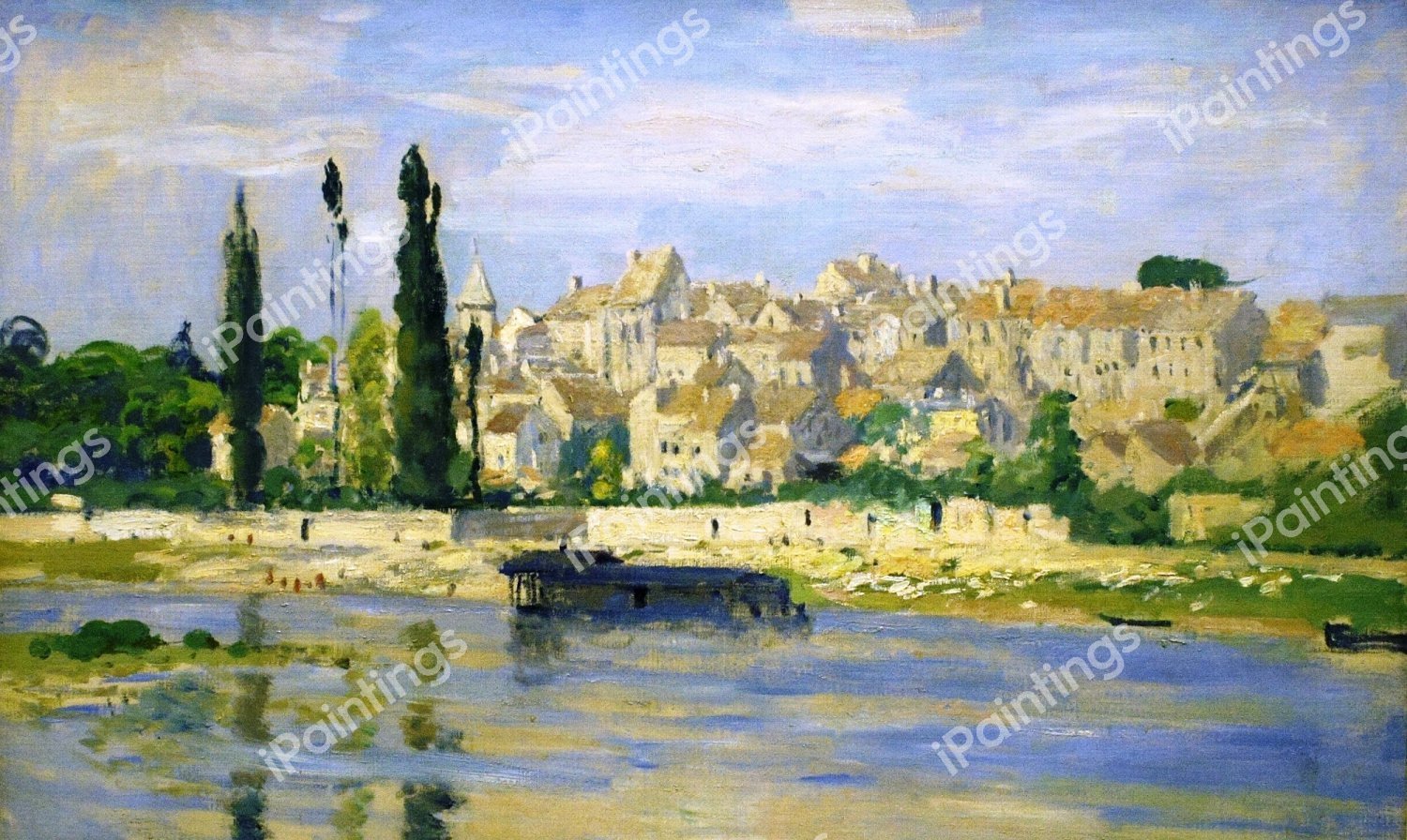 Carrieres-Saint-Denis. The painting by Claude Monet
