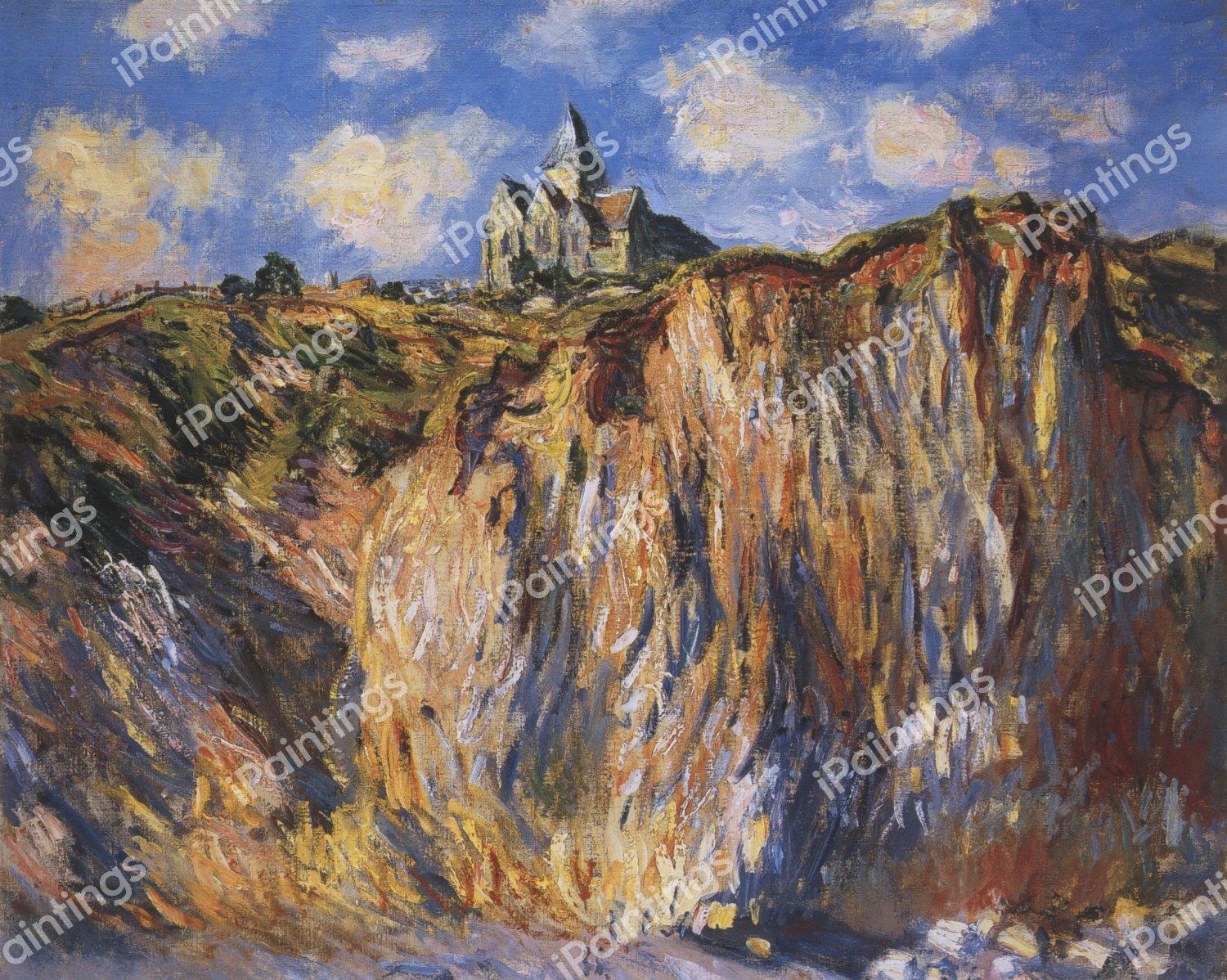 Church of Varengeville, Morning Effect. The painting by Claude Monet
