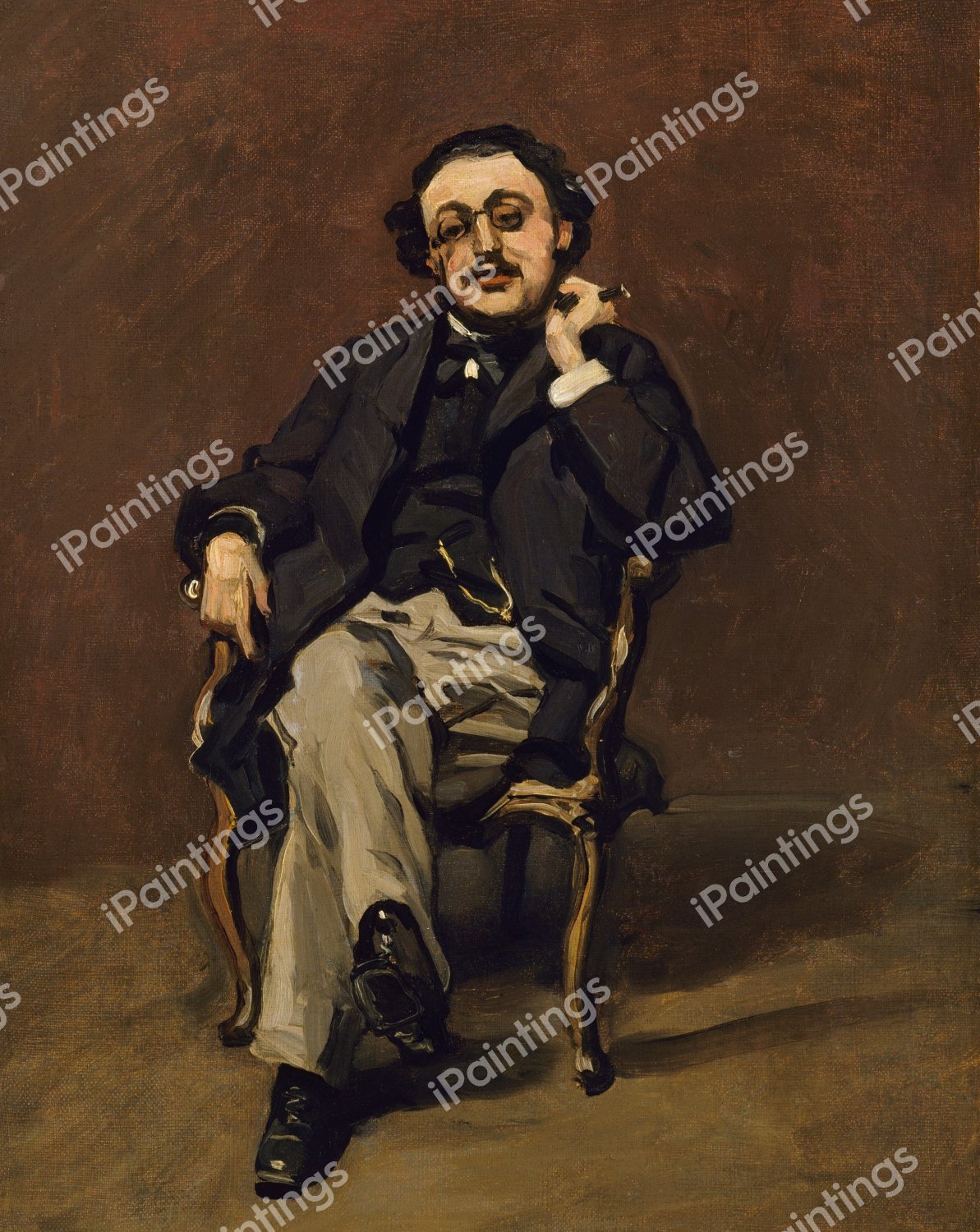 Dr. Leclenche. The painting by Claude Monet