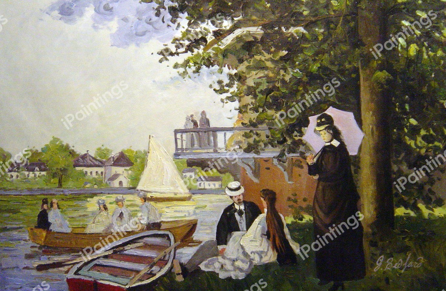 Garden House On The Zaan, Zaandam. The painting by Claude Monet