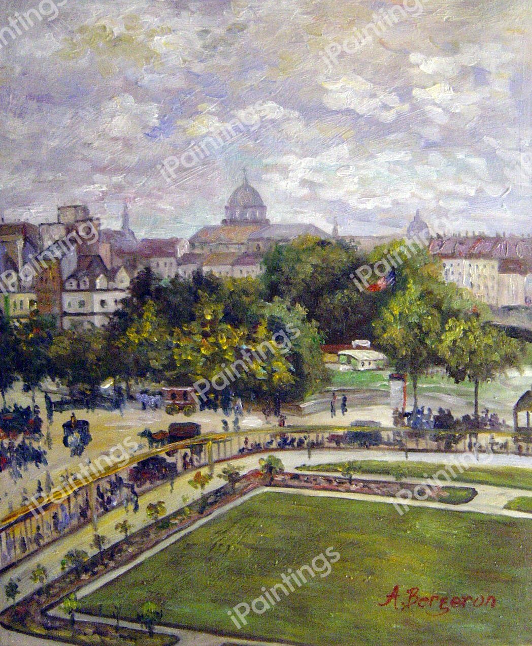 Garden Of The Princess. The painting by Claude Monet