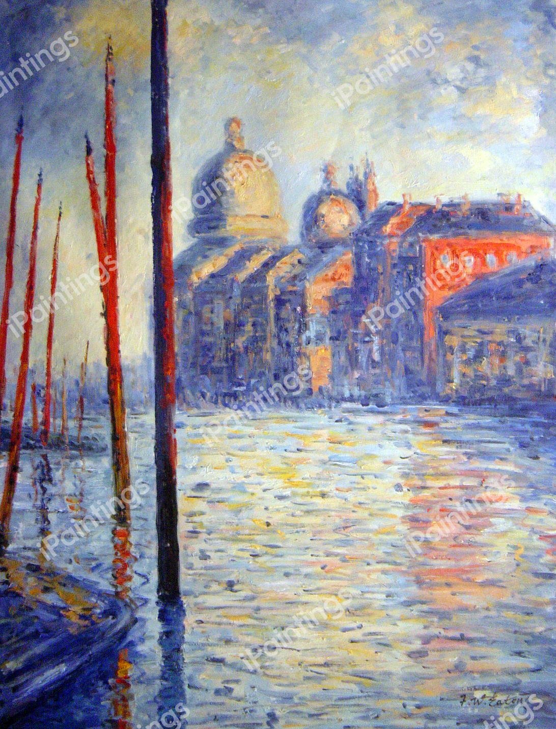 Grand Canal. The painting by Claude Monet