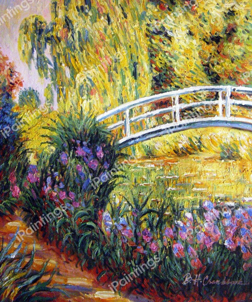 Japanese Bridge - Basin With The Nymphea. The painting by Claude Monet