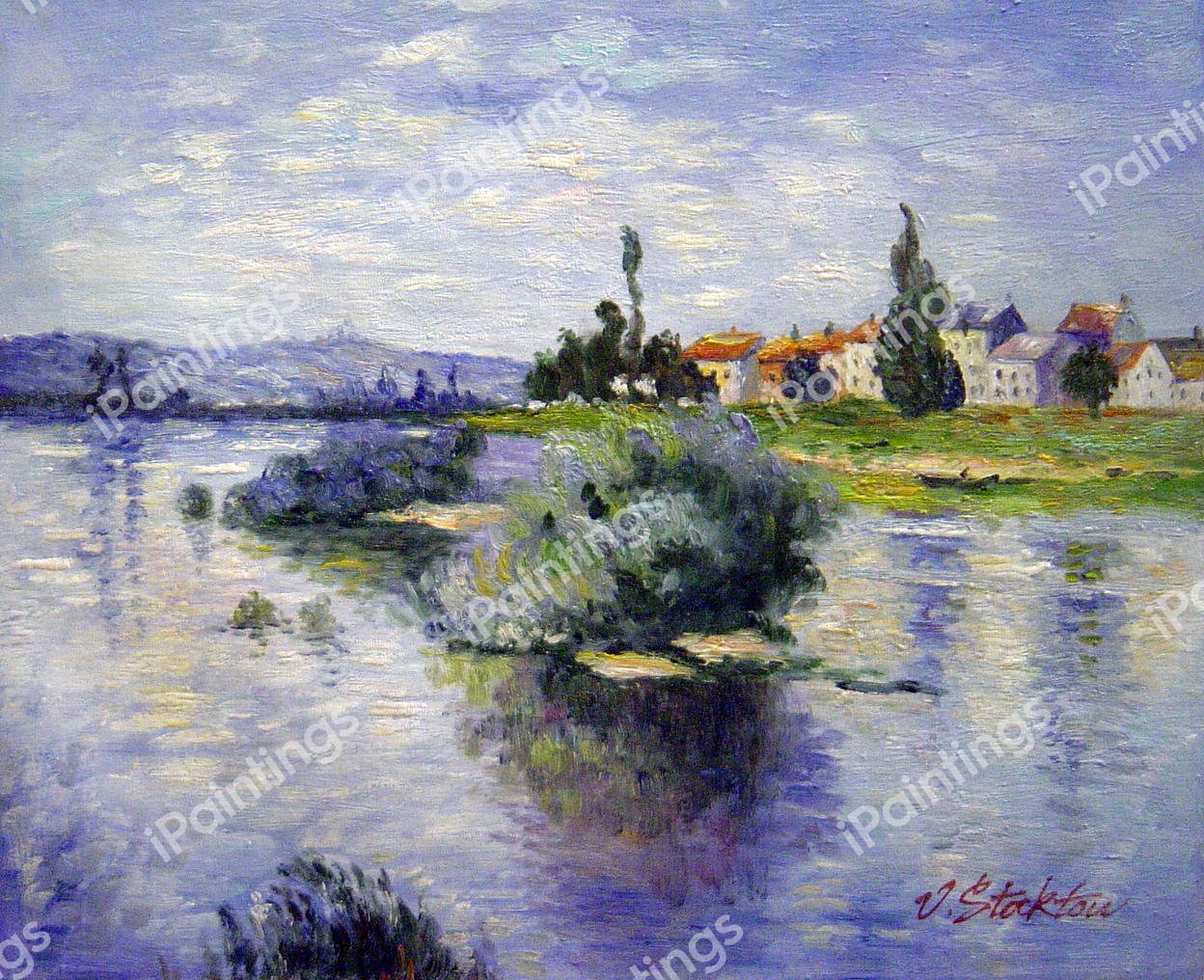 Lavacourt. The painting by Claude Monet