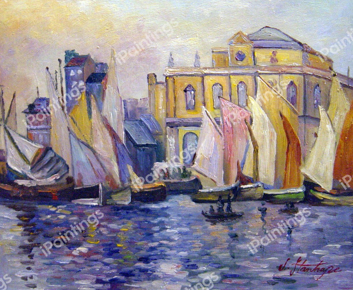 Le Havre Museum. The painting by Claude Monet