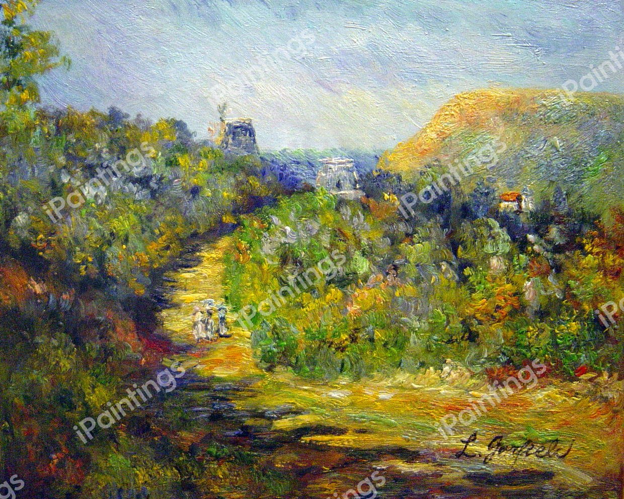 Les Petit-Dalles. The painting by Claude Monet