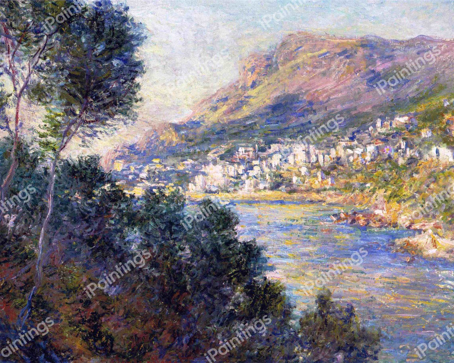 Monte Carlo Seen from Roquebrune. The painting by Claude Monet