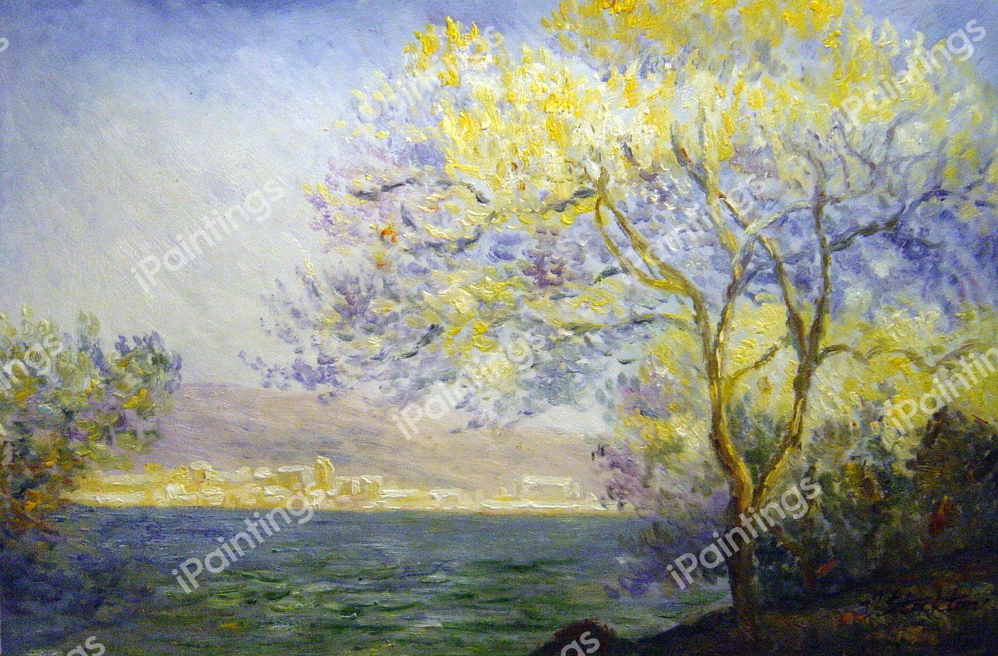 Morning At Antibes. The painting by Claude Monet