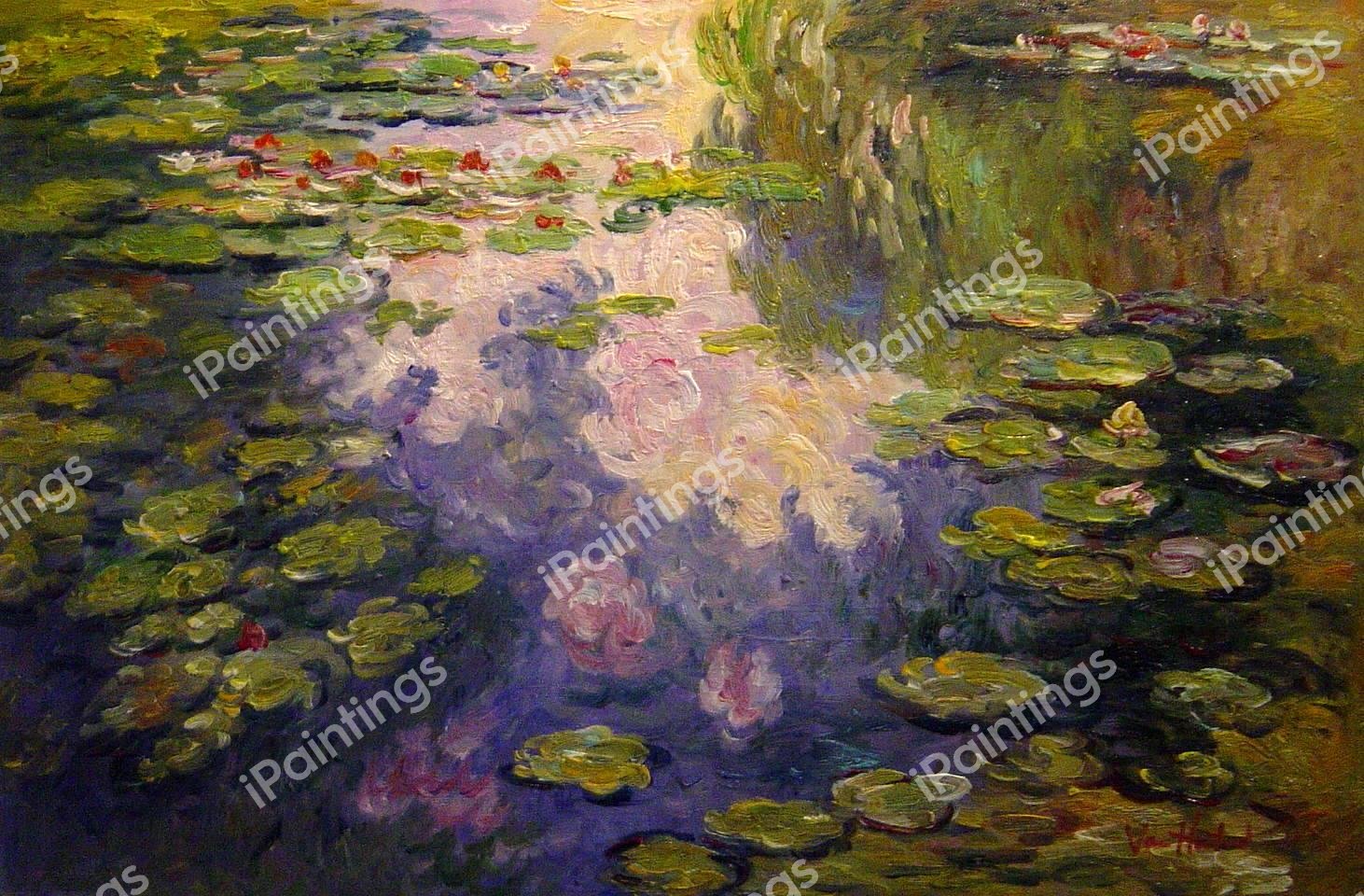 Nympheas. The painting by Claude Monet