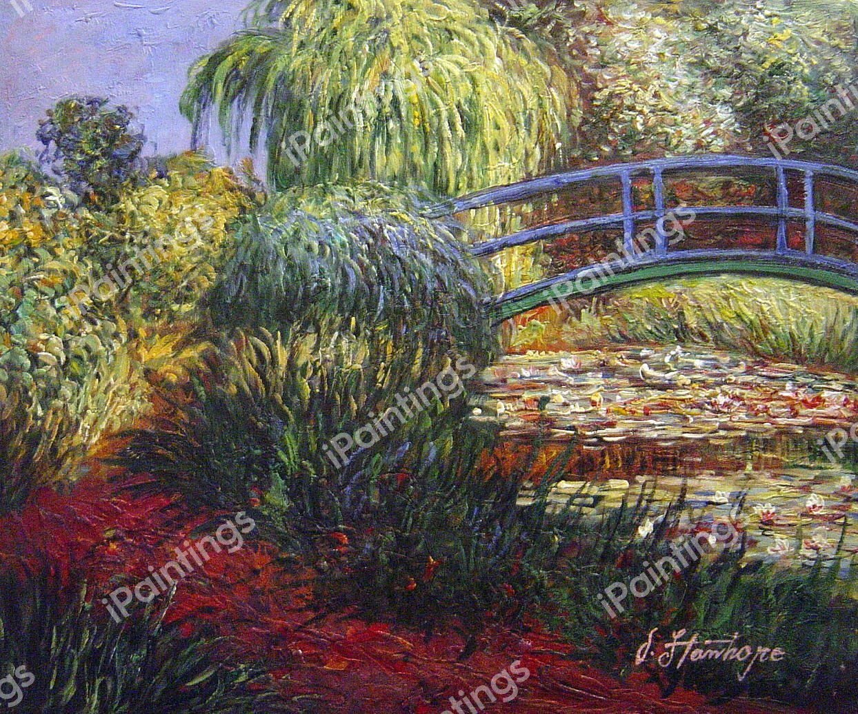 Path Along The Water-Lily Pond. The painting by Claude Monet