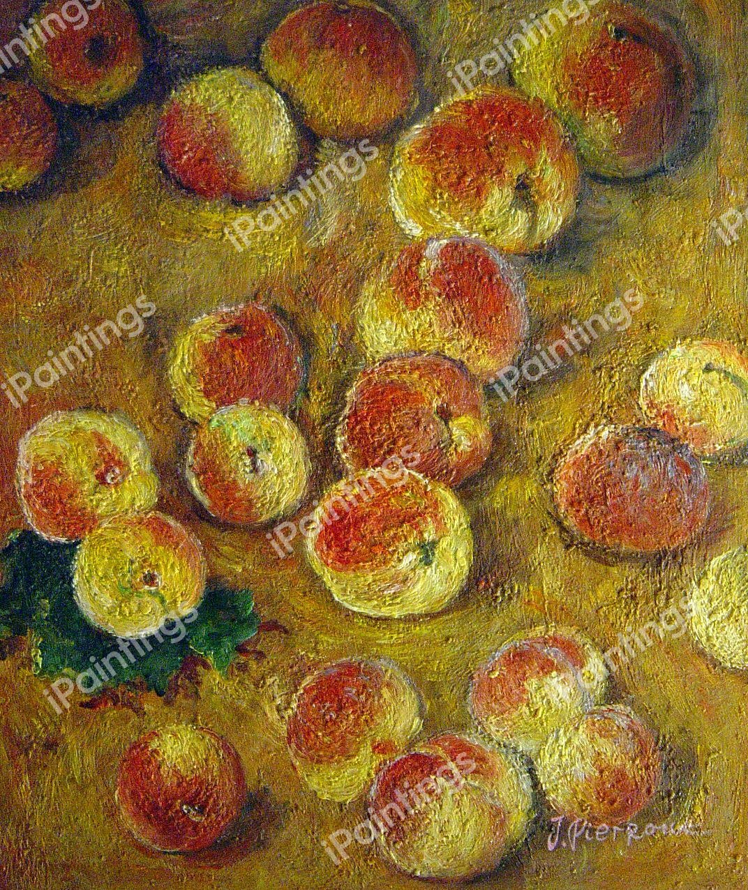 Peaches. The painting by Claude Monet