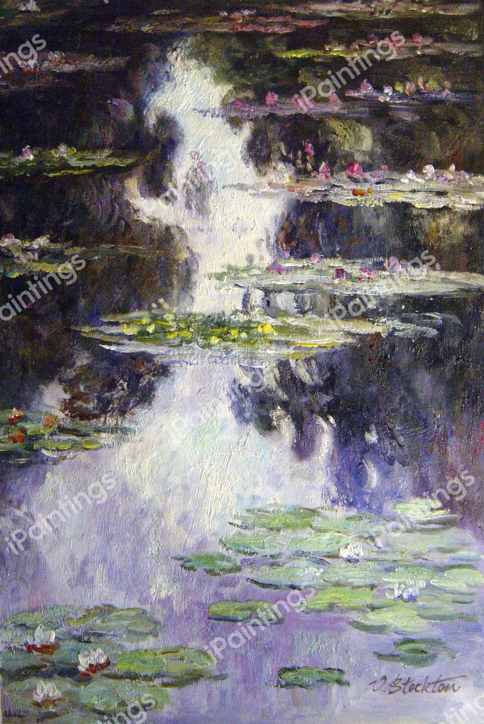 Pond With Waterlilies. The painting by Claude Monet