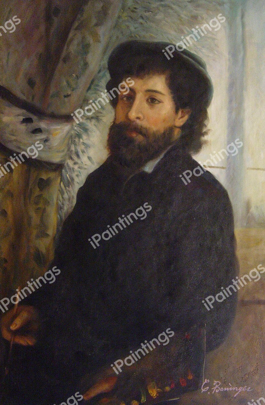 Portrait of Claude Monet. The painting by Claude Monet