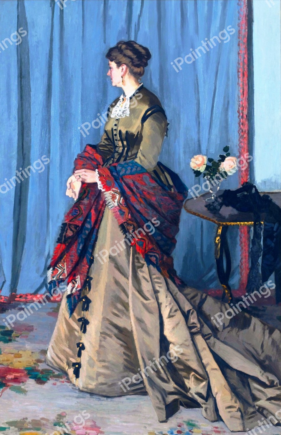 Portrait of Madame Gaudibert. The painting by Claude Monet