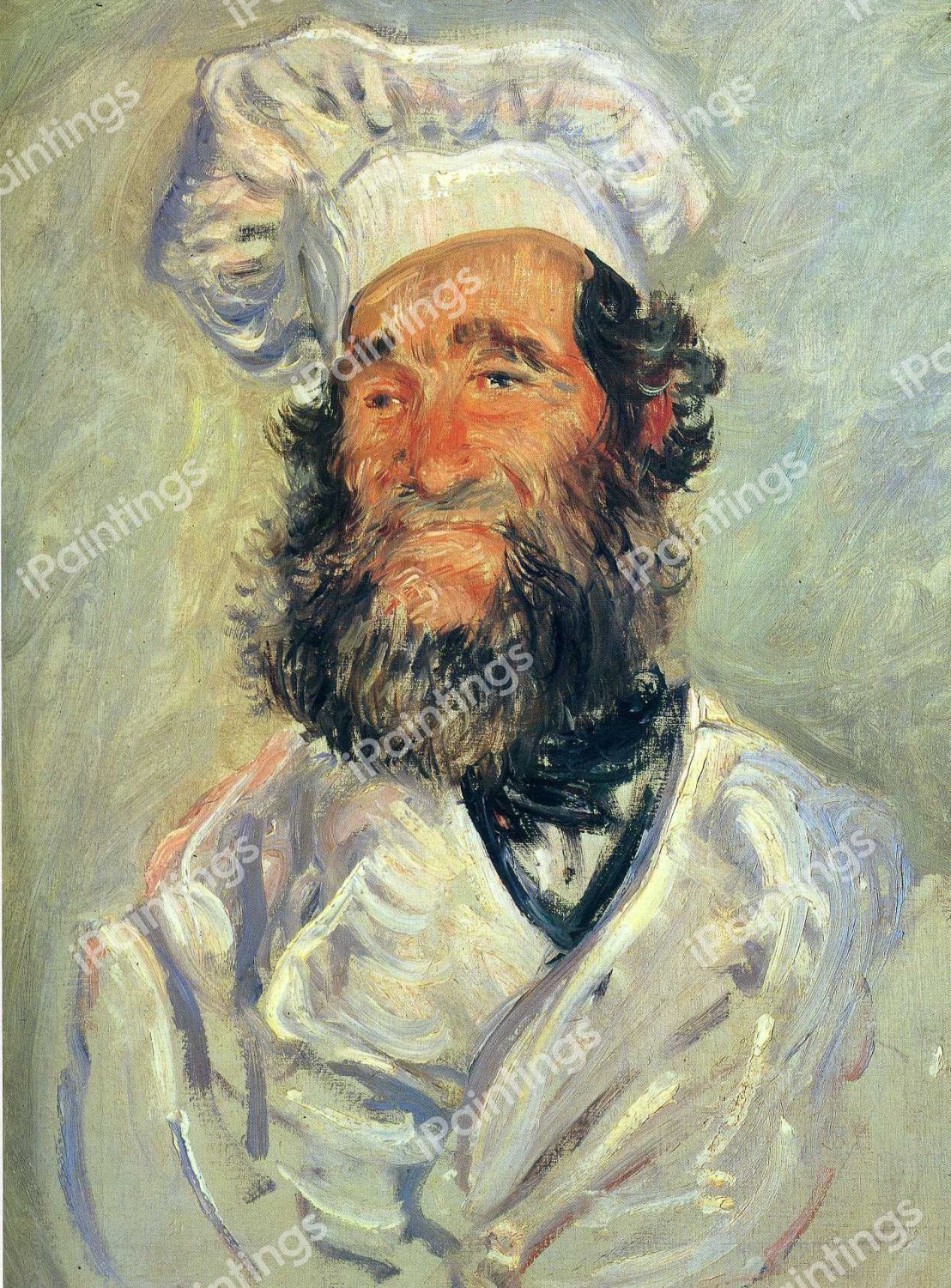 Portrait of Pere Paul. The painting by Claude Monet