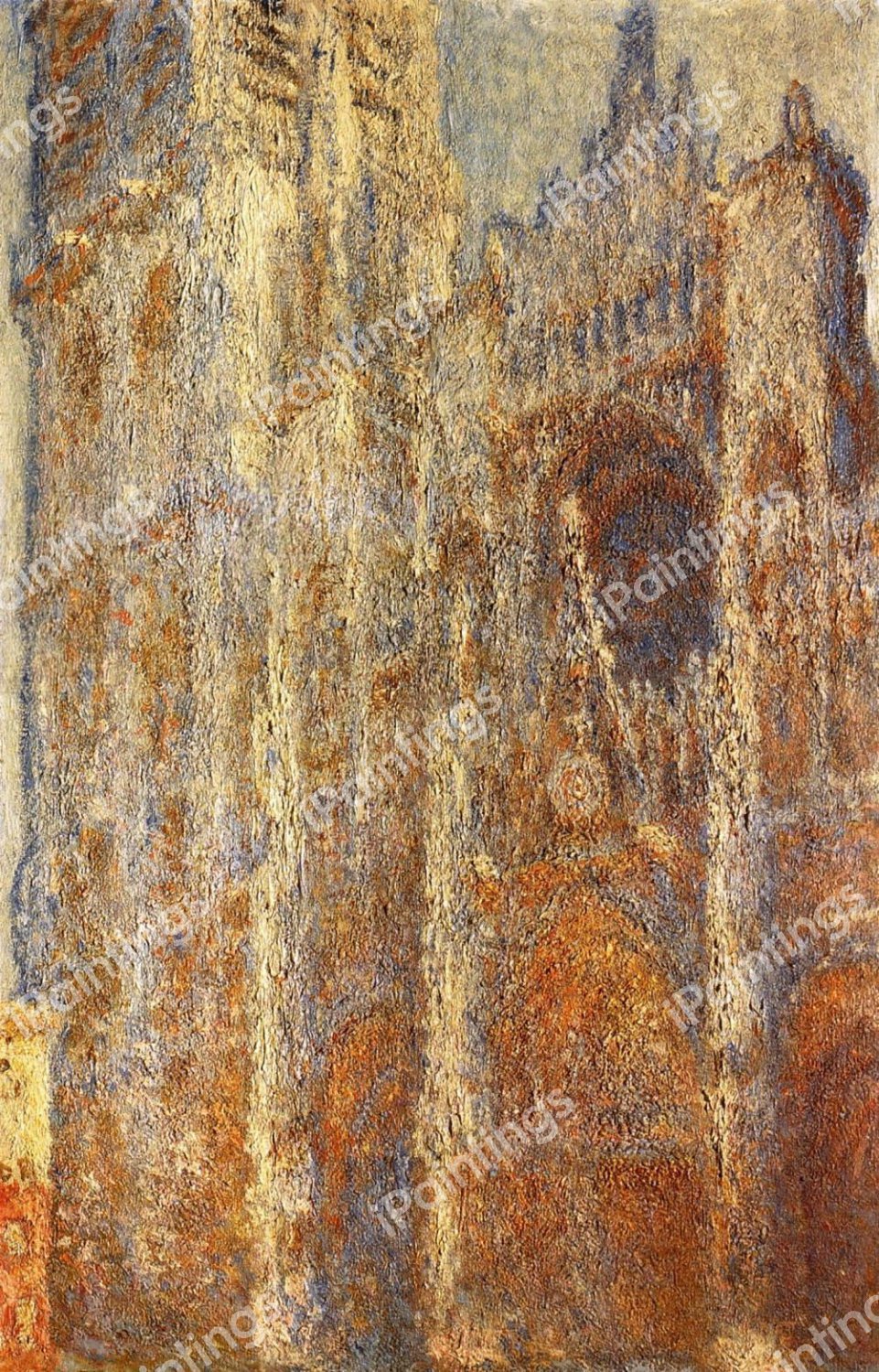 Rouen Cathedral at Noon. The painting by Claude Monet
