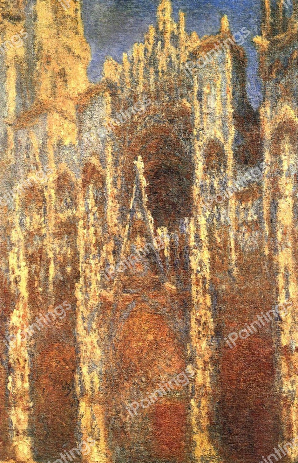 Rouen Cathedral, the Portal. The painting by Claude Monet